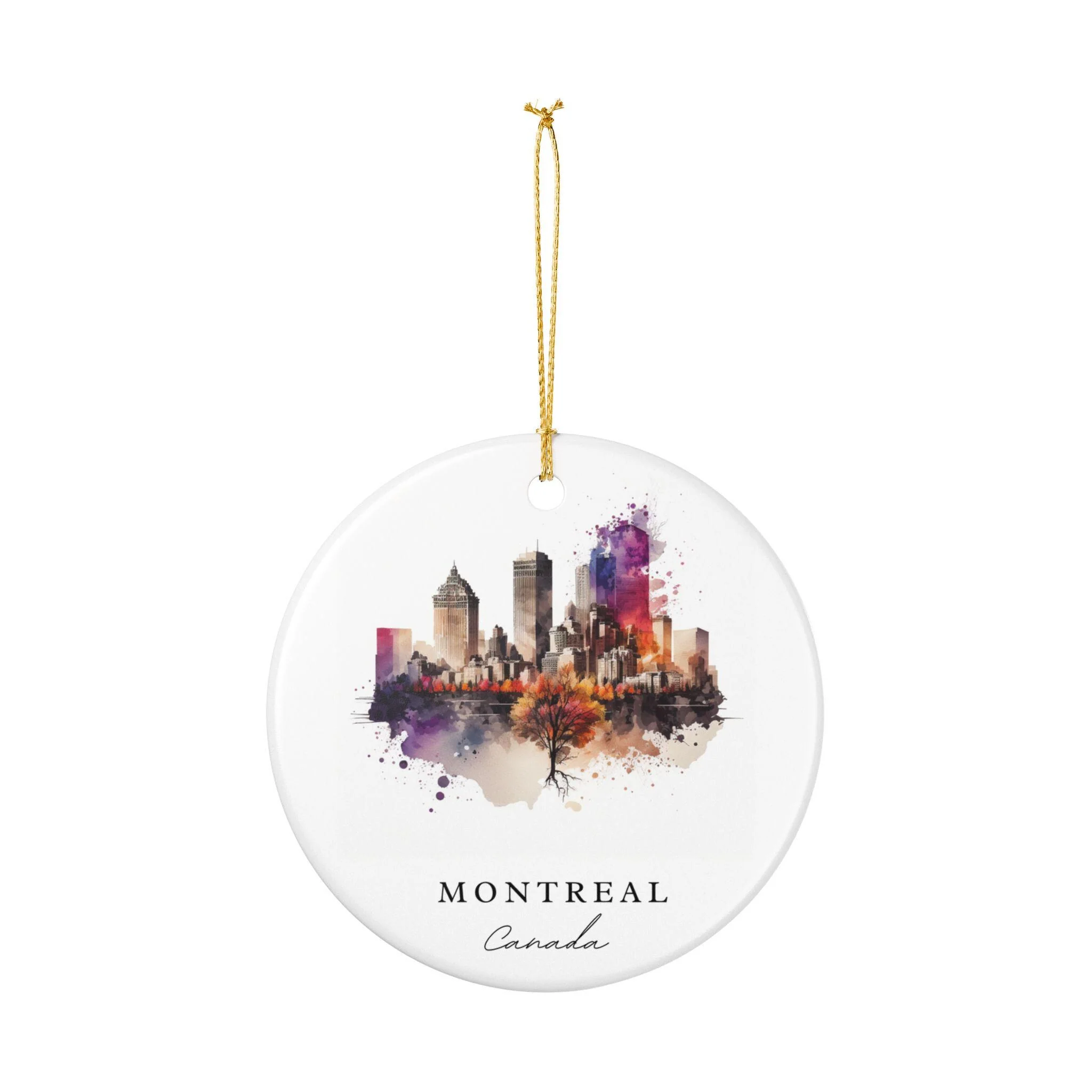 Montreal Canada Ornament: Unique Montreal Souvenir, Montreal Xmas Decor, and Authentic Montreal Canada Gift - Image 2