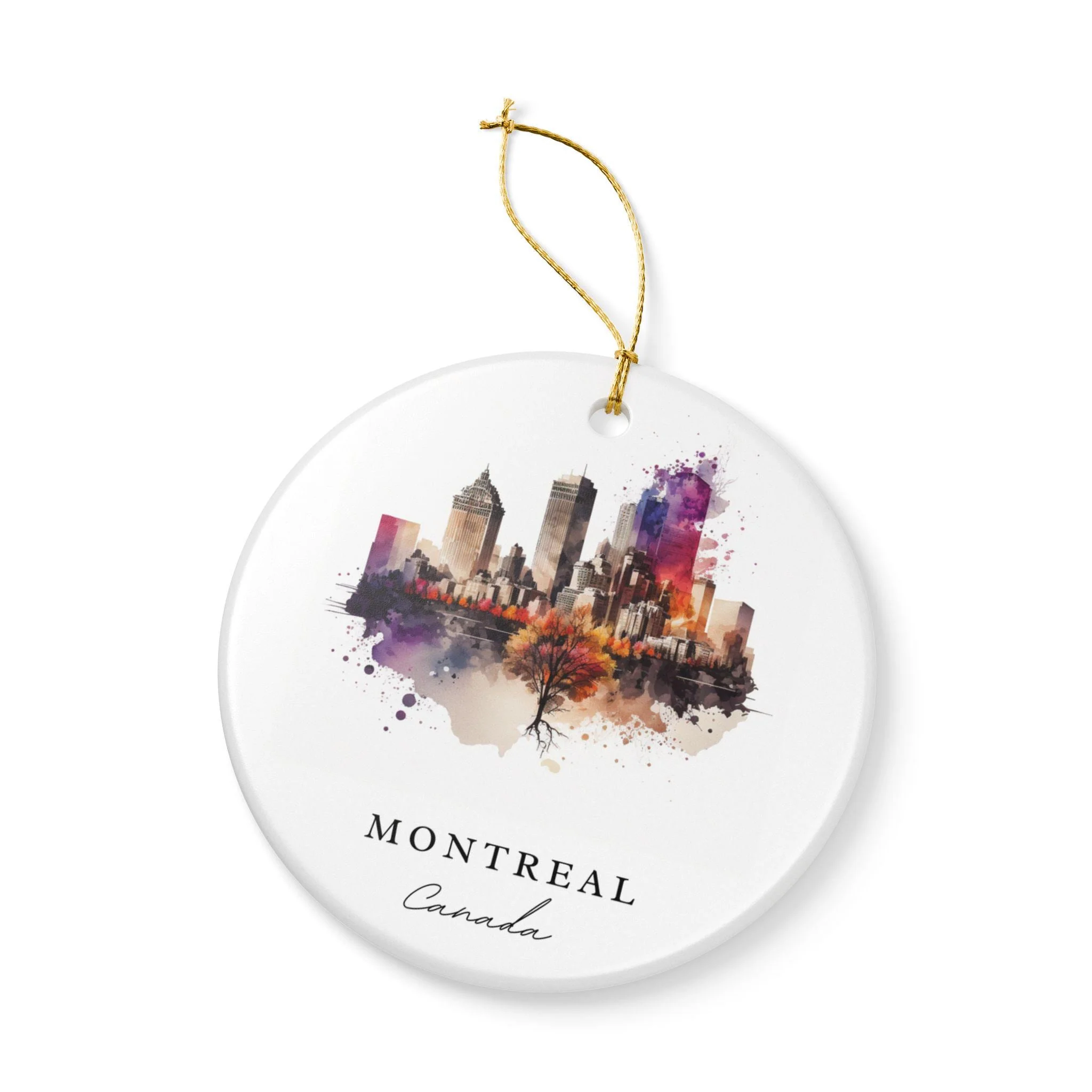 Montreal Canada Ornament: Unique Montreal Souvenir, Montreal Xmas Decor, and Authentic Montreal Canada Gift - Image 3