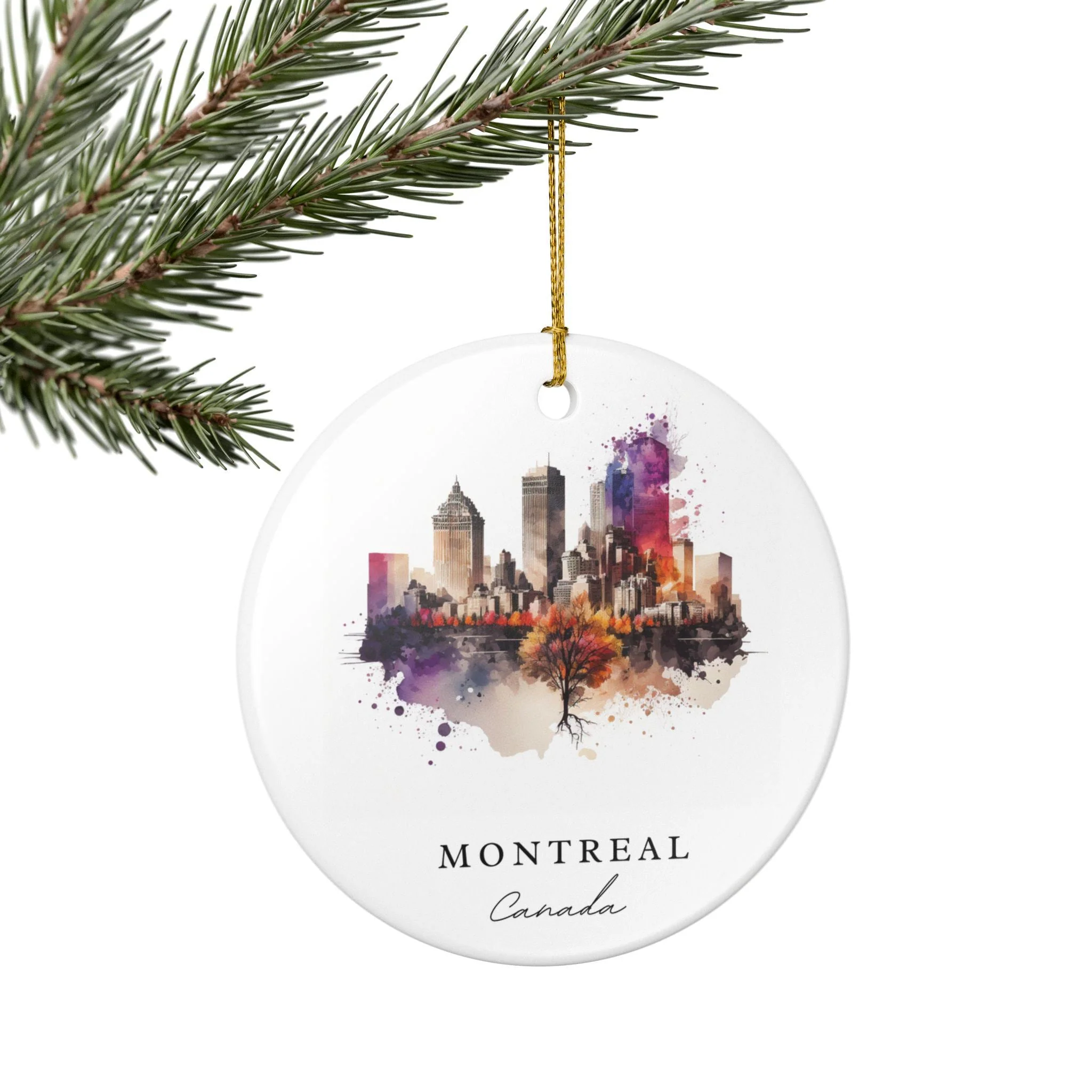 Montreal Canada Ornament: Unique Montreal Souvenir, Montreal Xmas Decor, and Authentic Montreal Canada Gift - Image 5