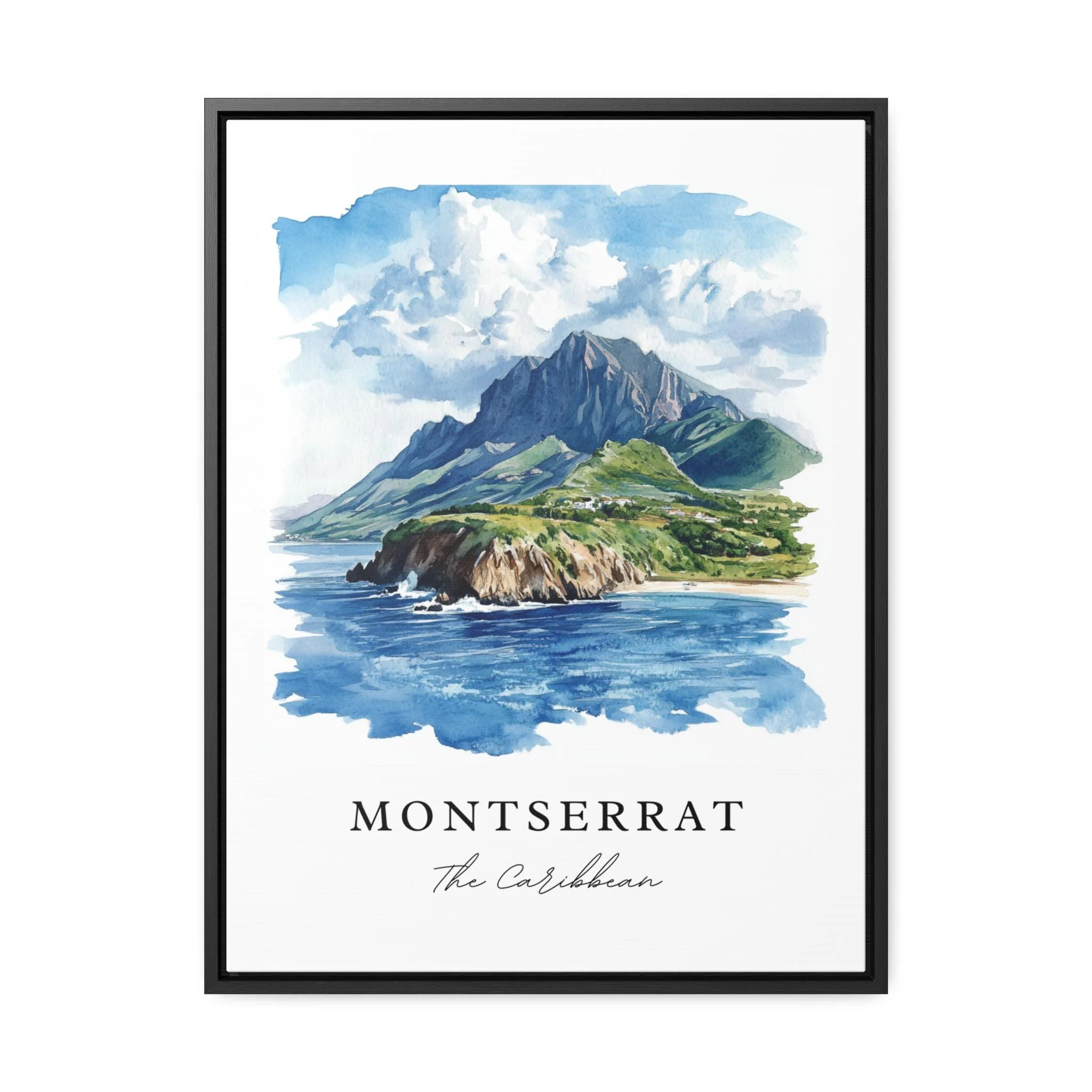 Montserrat, Leeward Islands – Watercolor Art Print - Image 6