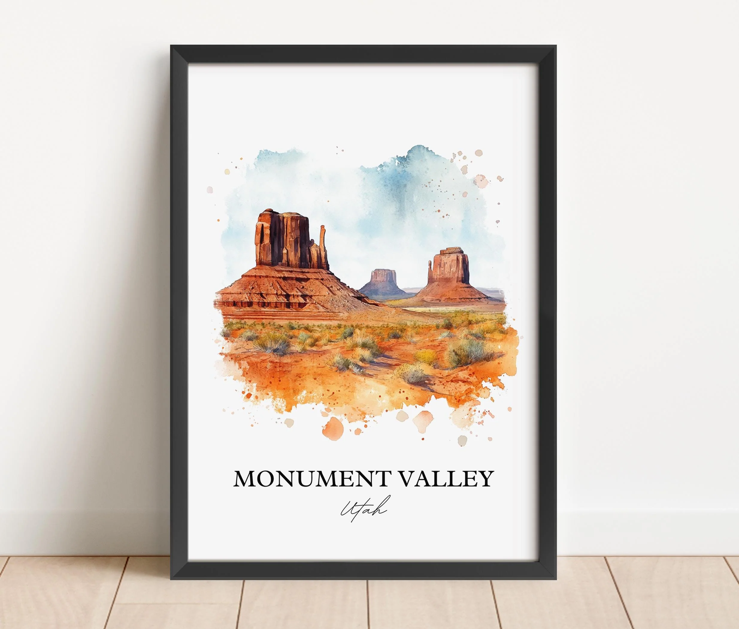 Monument Valley, USA – Watercolor Art Print - Image 3
