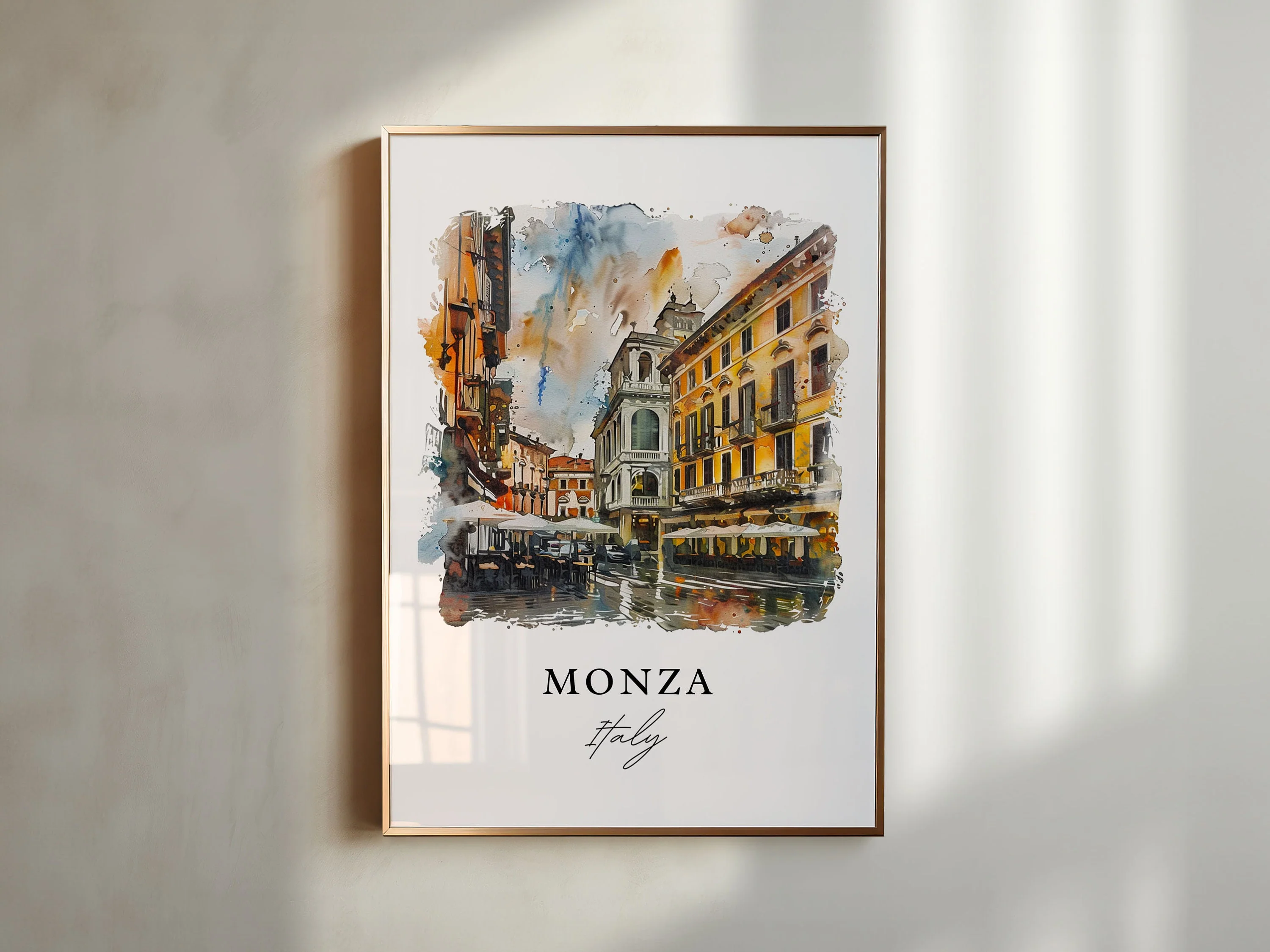 Monza, Italy – Watercolor Art Print - Image 4
