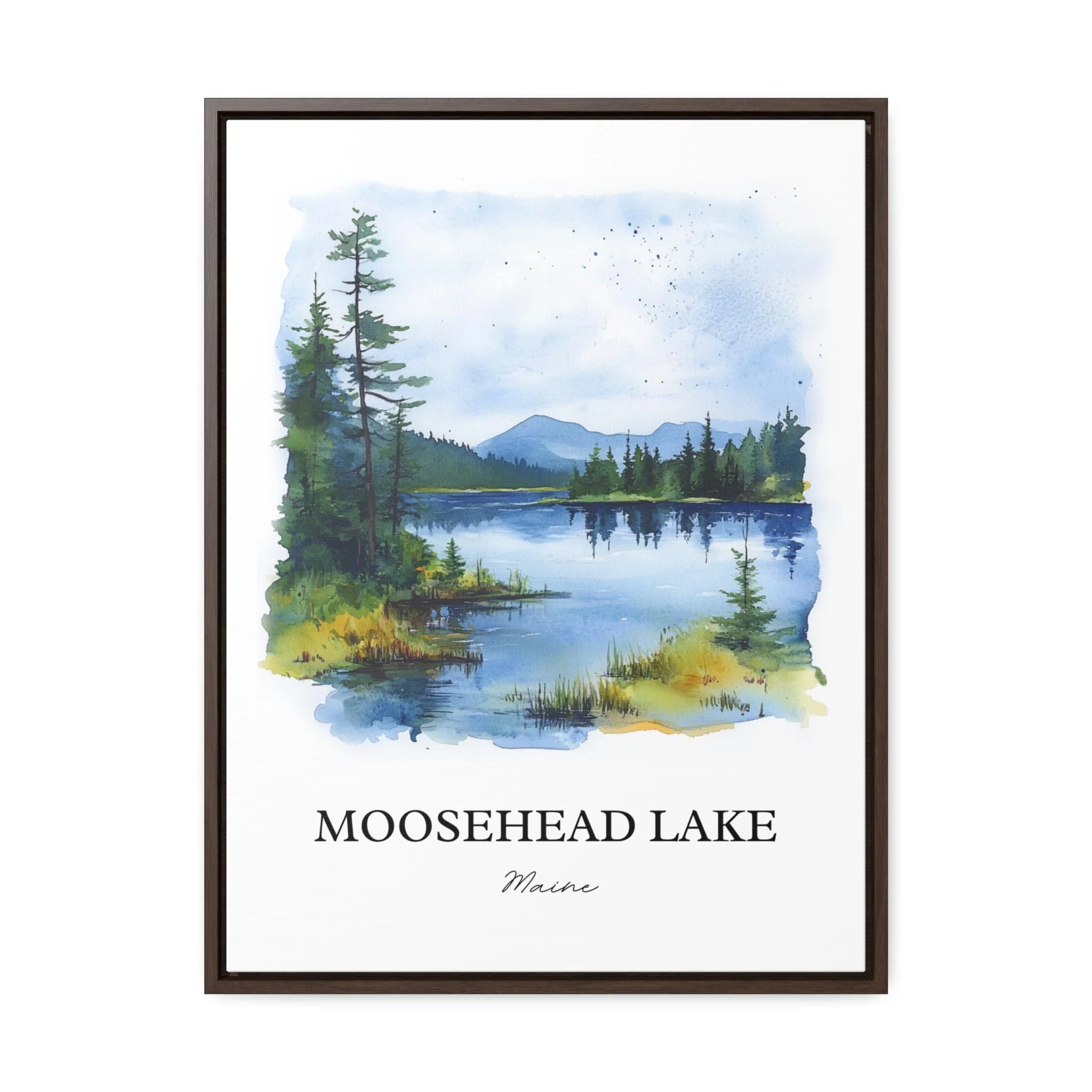 Moosehead Lake, Maine – Watercolor Art Print - Image 7