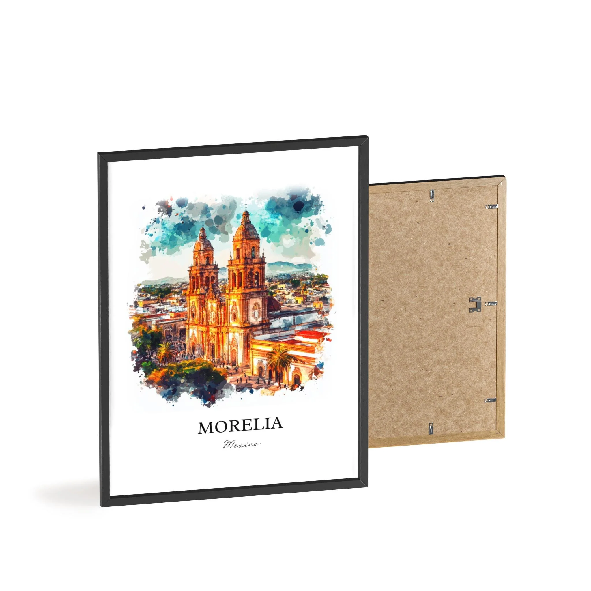 Morelia, Mexico – Watercolor Art Print - Image 8