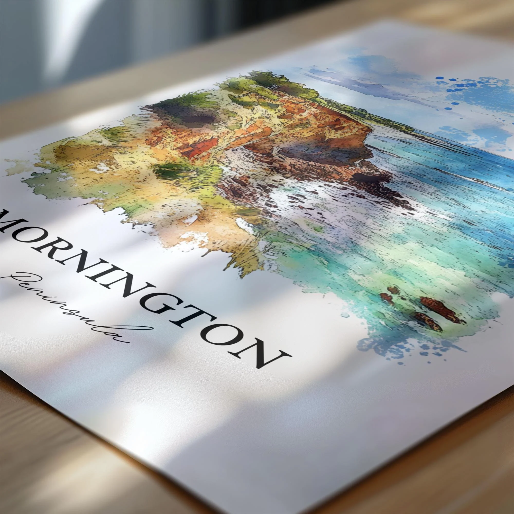 Mornington Peninsula, Australia – Watercolor Art Print Cape Schanck, Victoria - Image 2