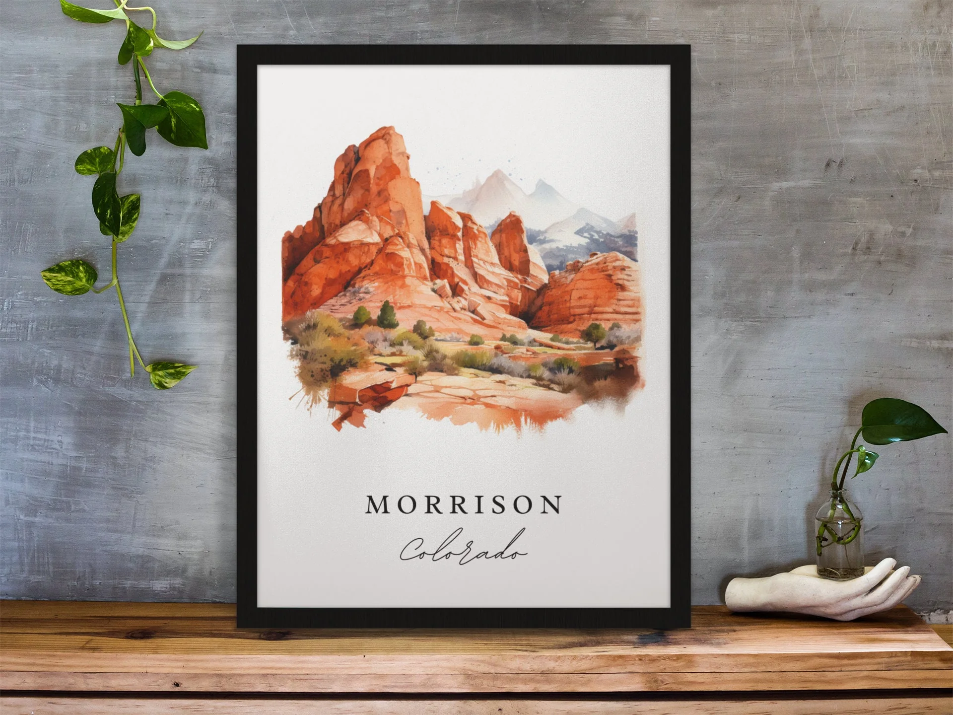 Morrison, Colorado, Colorado – Watercolor Art Print