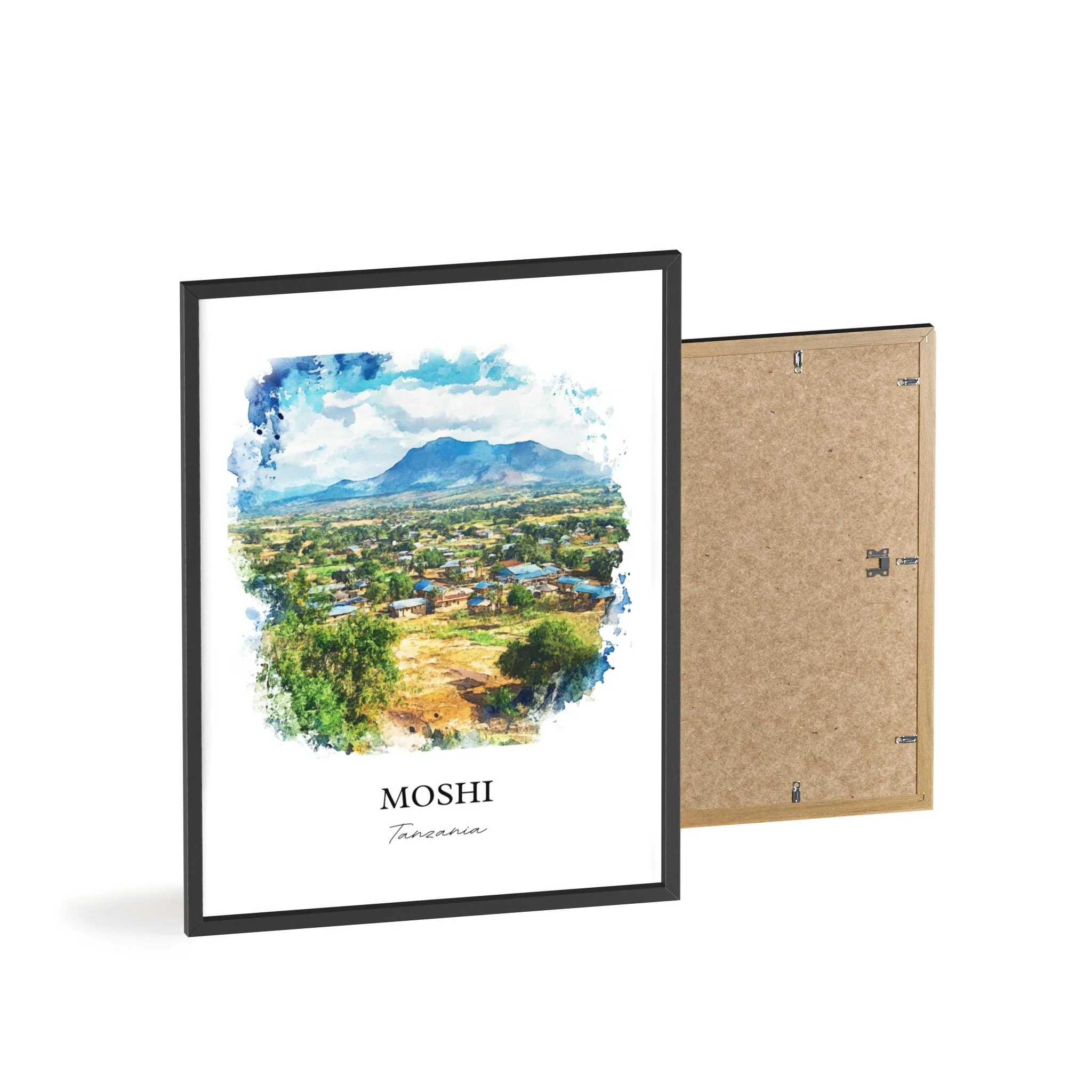 Moshi, Tanzania – Watercolor Art Print - Image 8