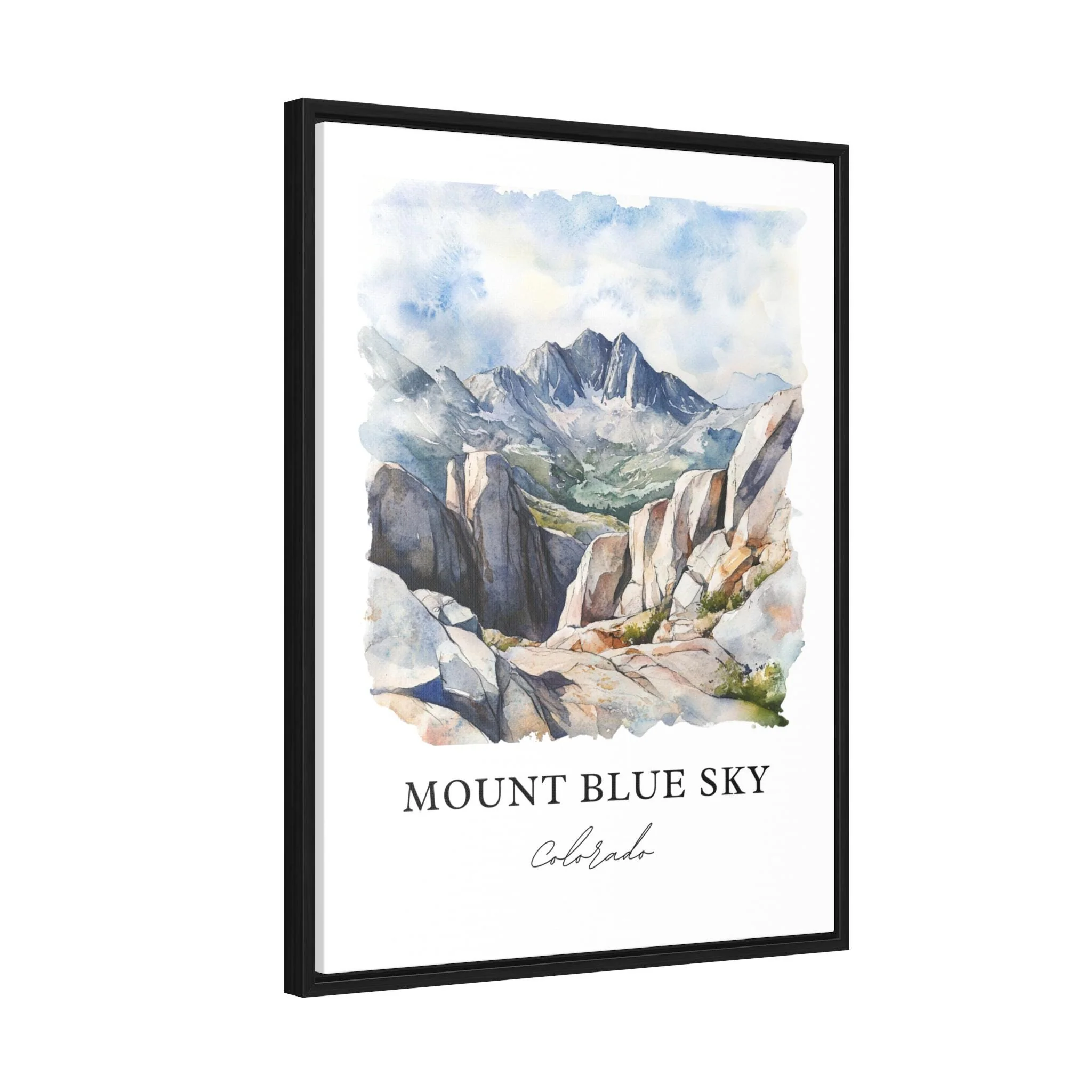 Mount Blue Sky, Colorado, Colorado – Watercolor Art Print - Image 7