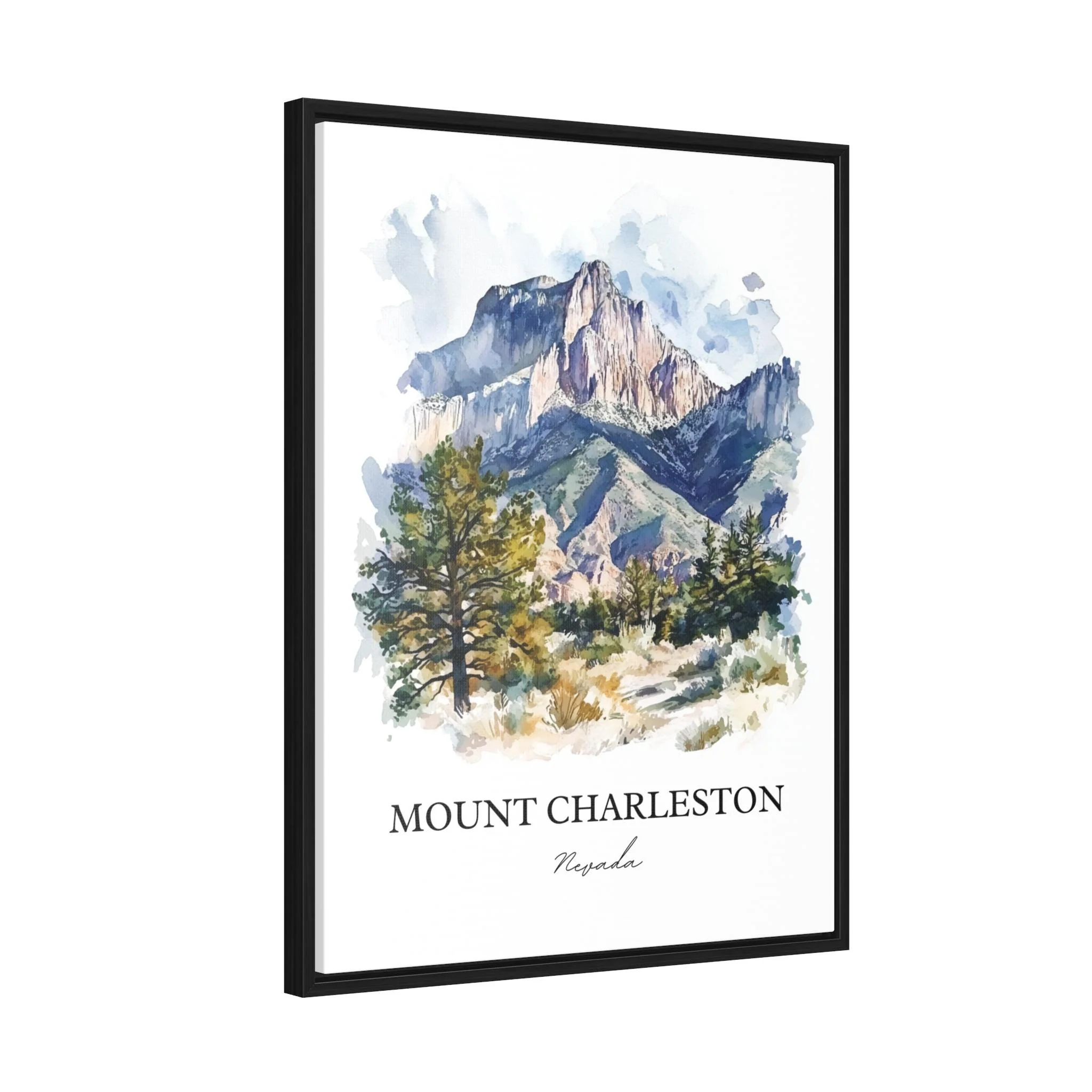Mount Charleston, Nevada, USA – Watercolor Art Print - Image 8