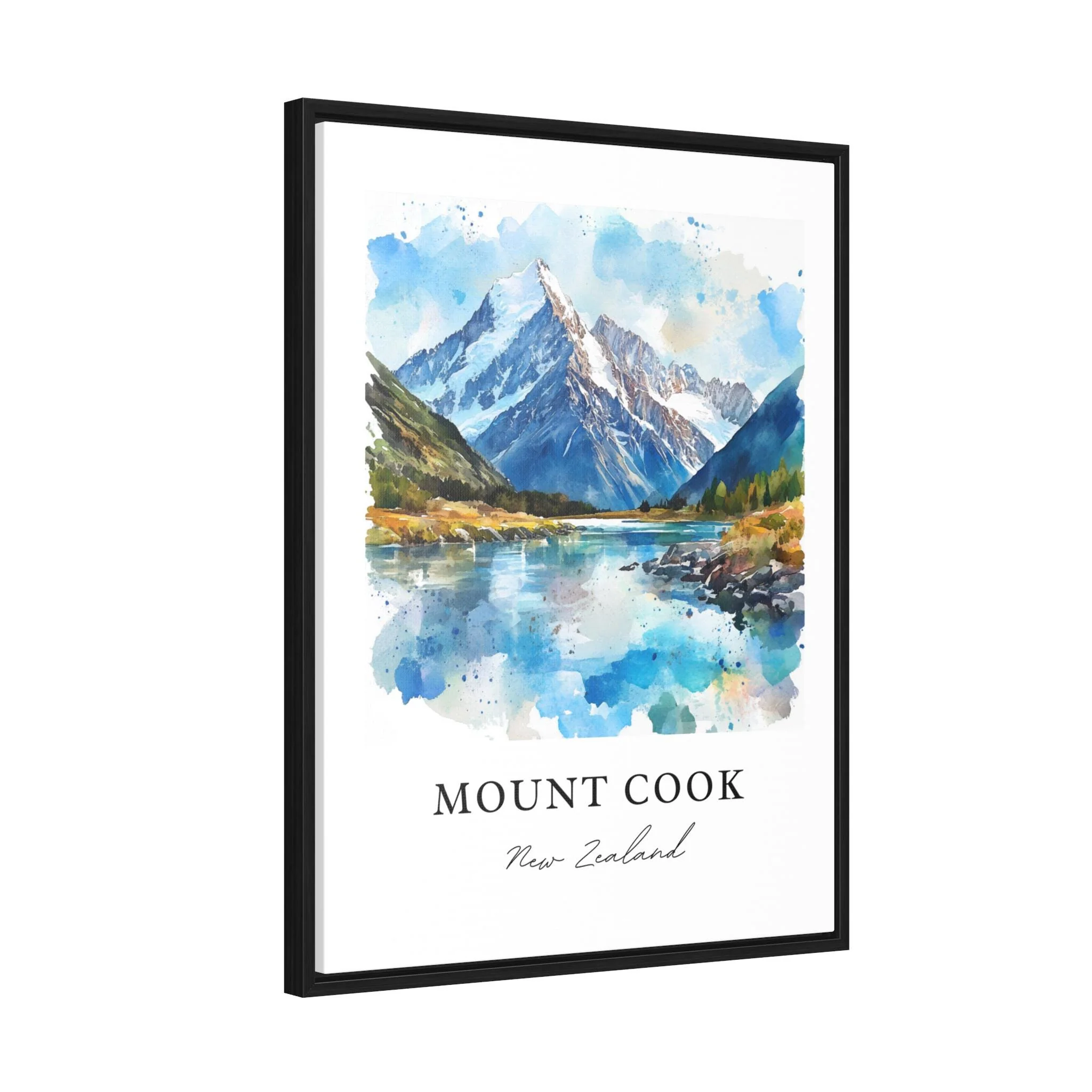 Mount Cook, New Zealand – Watercolor Art Print - Image 8