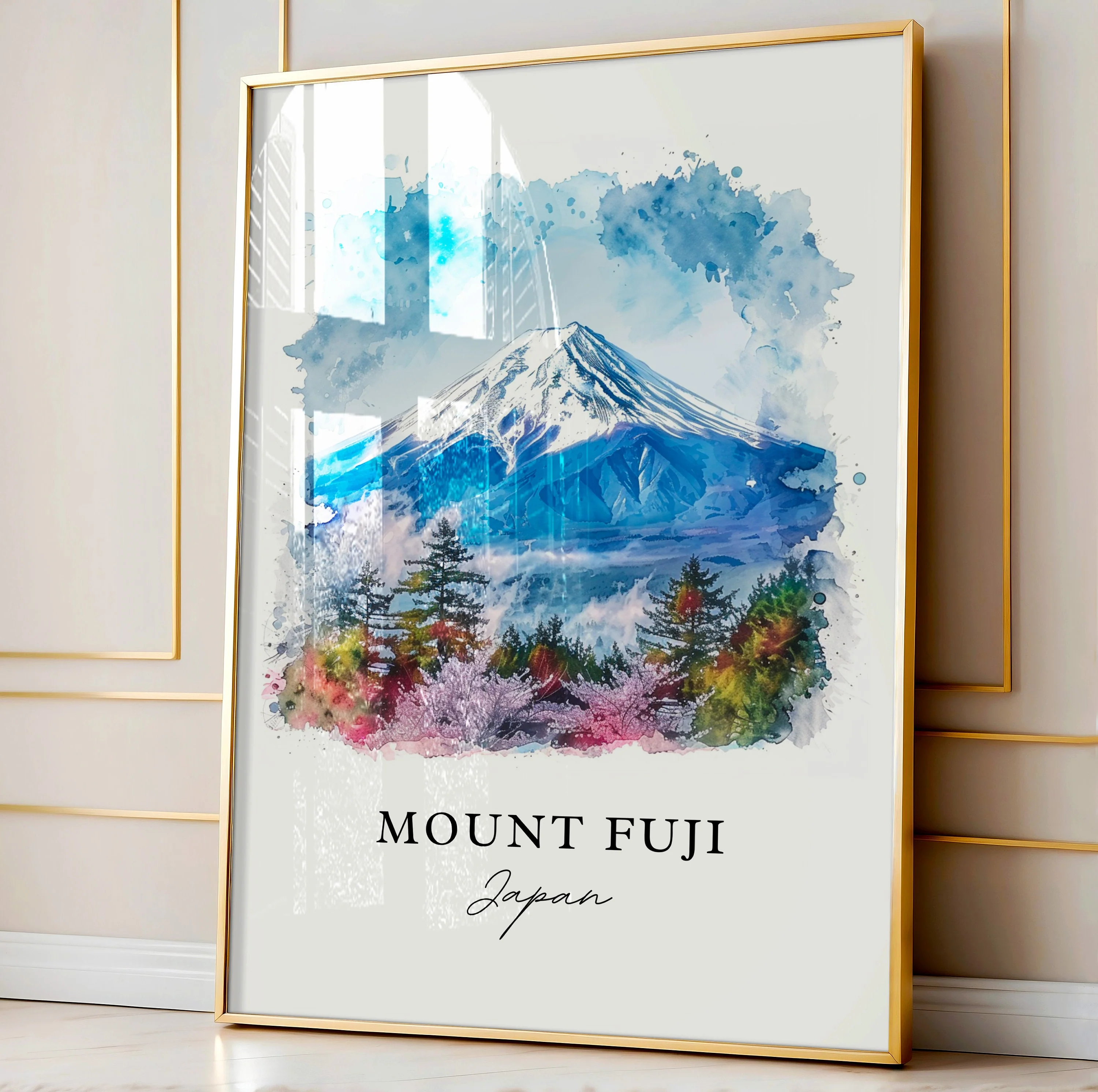 Mount Fuji, Japan – Watercolor Art Print - Image 4