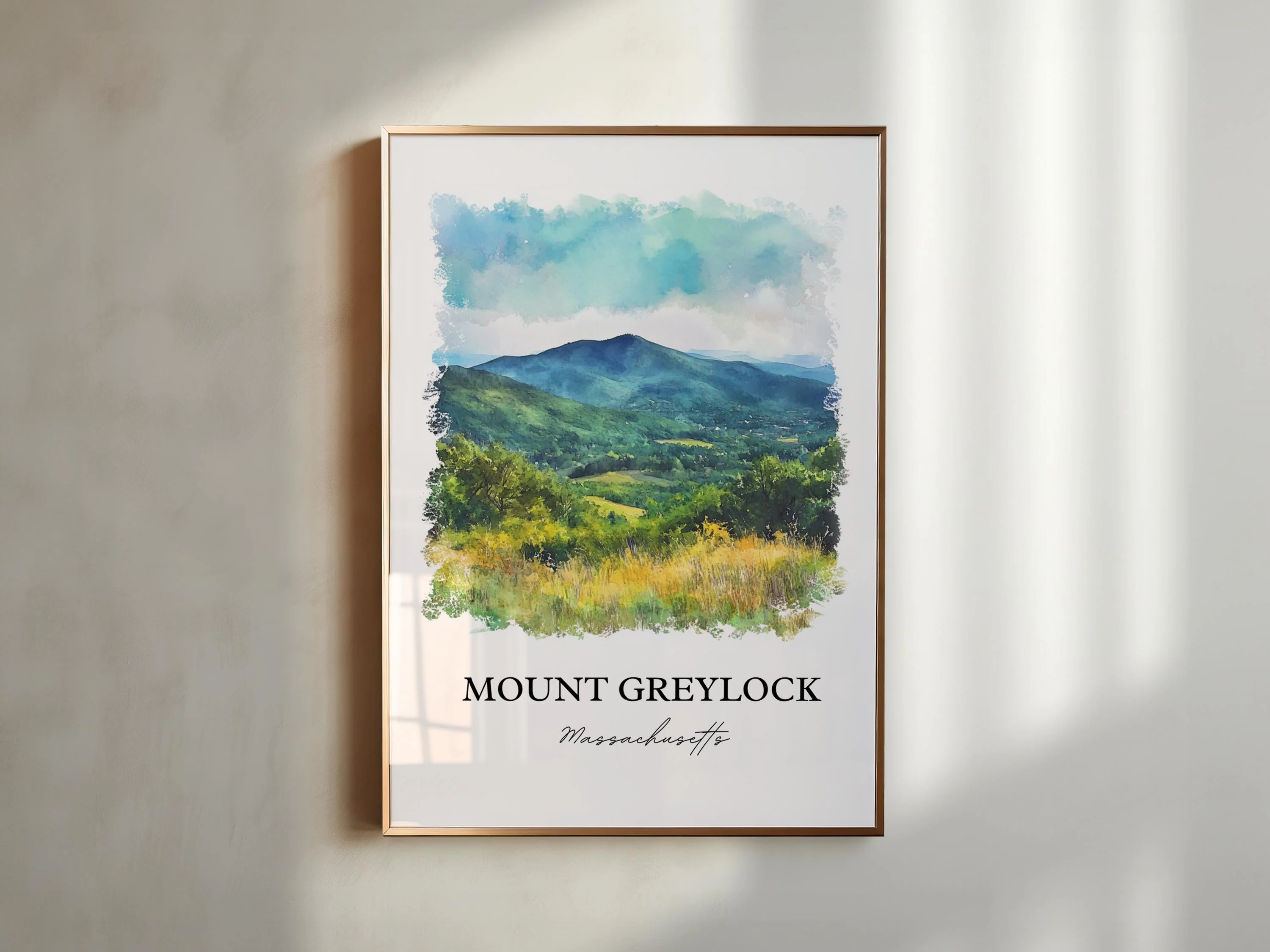 Mount Greylock, Massachusetts, Massachusetts – Watercolor Art Print