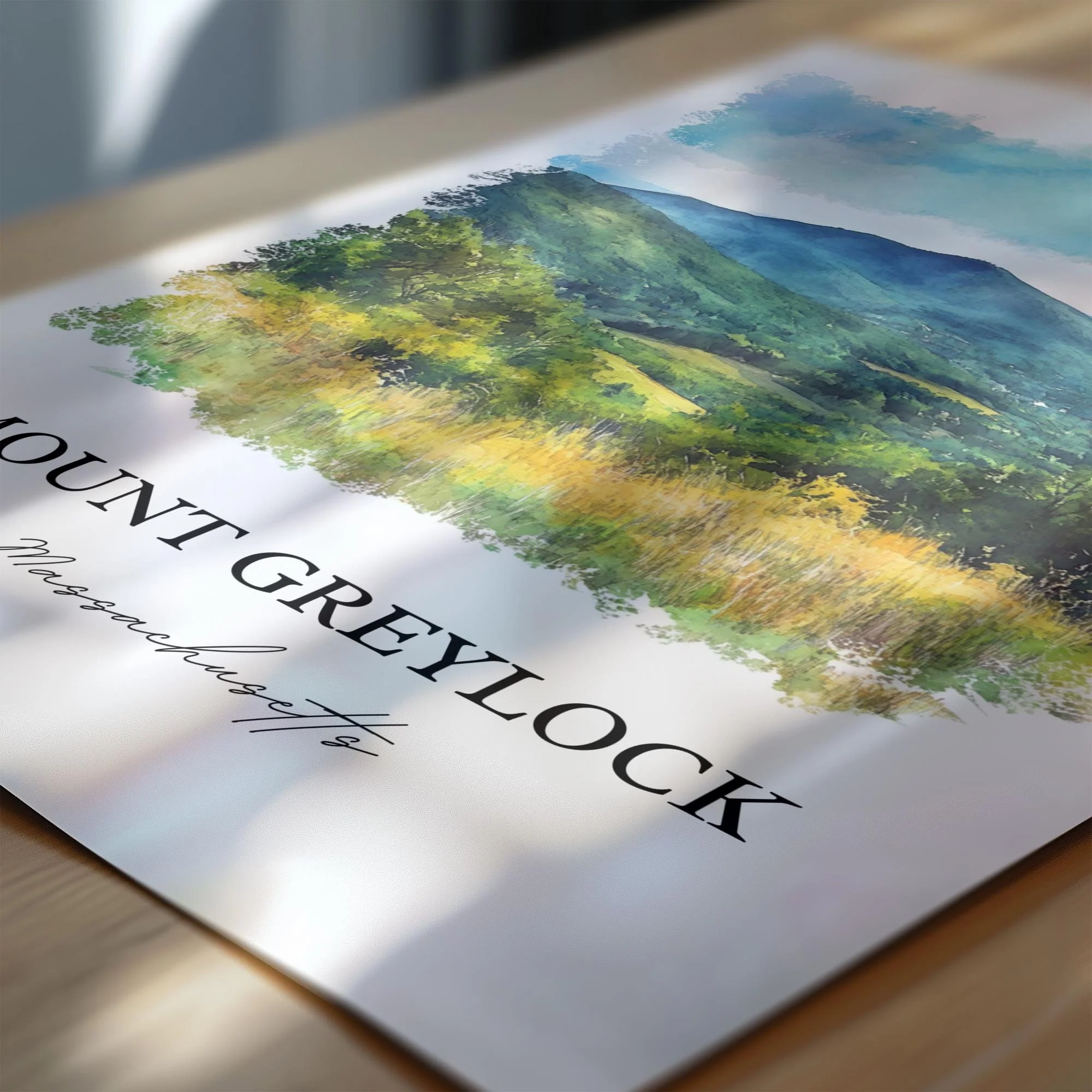 Mount Greylock, Massachusetts, Massachusetts – Watercolor Art Print - Image 2