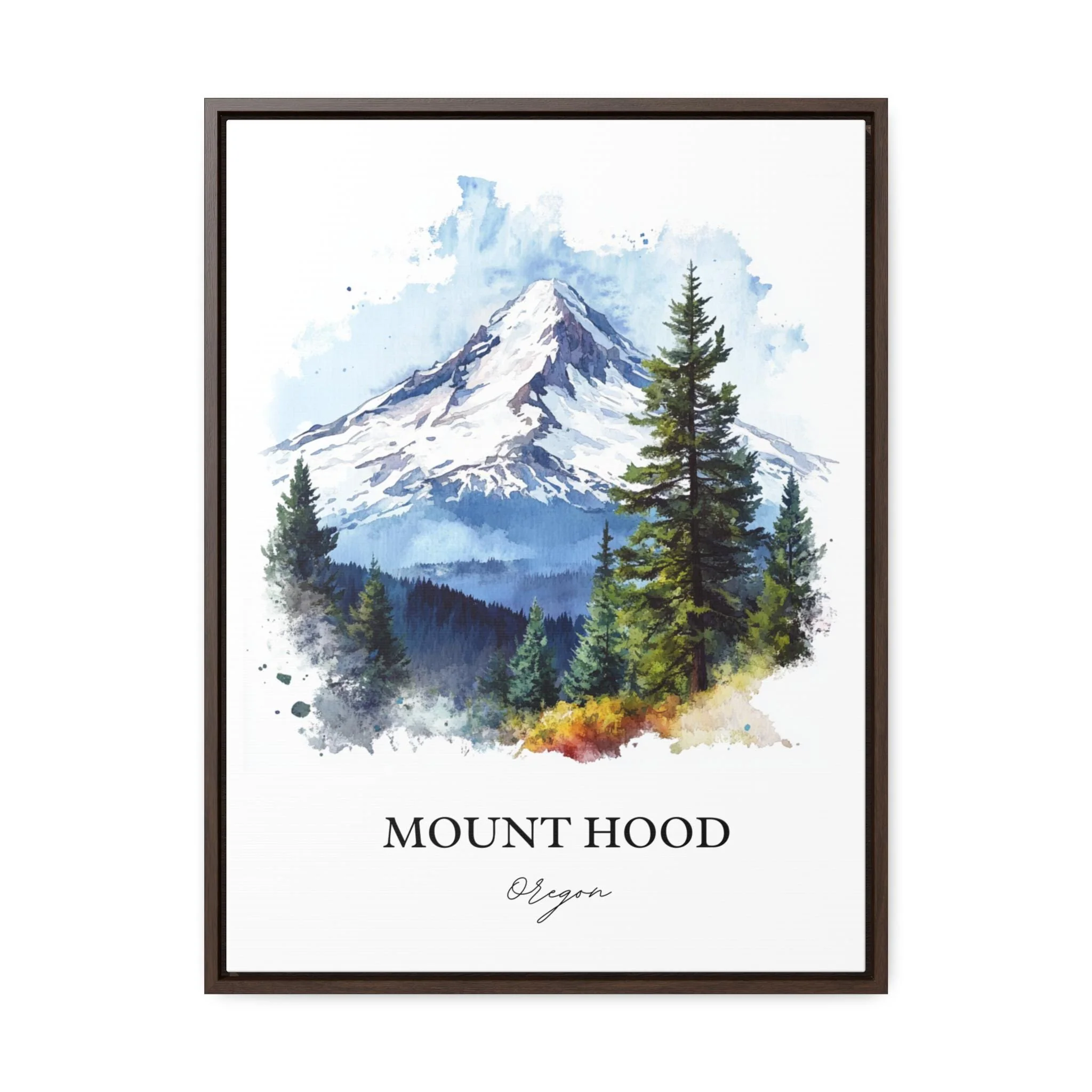 Mount Hood, Oregon, USA – Watercolor Art Print - Image 7