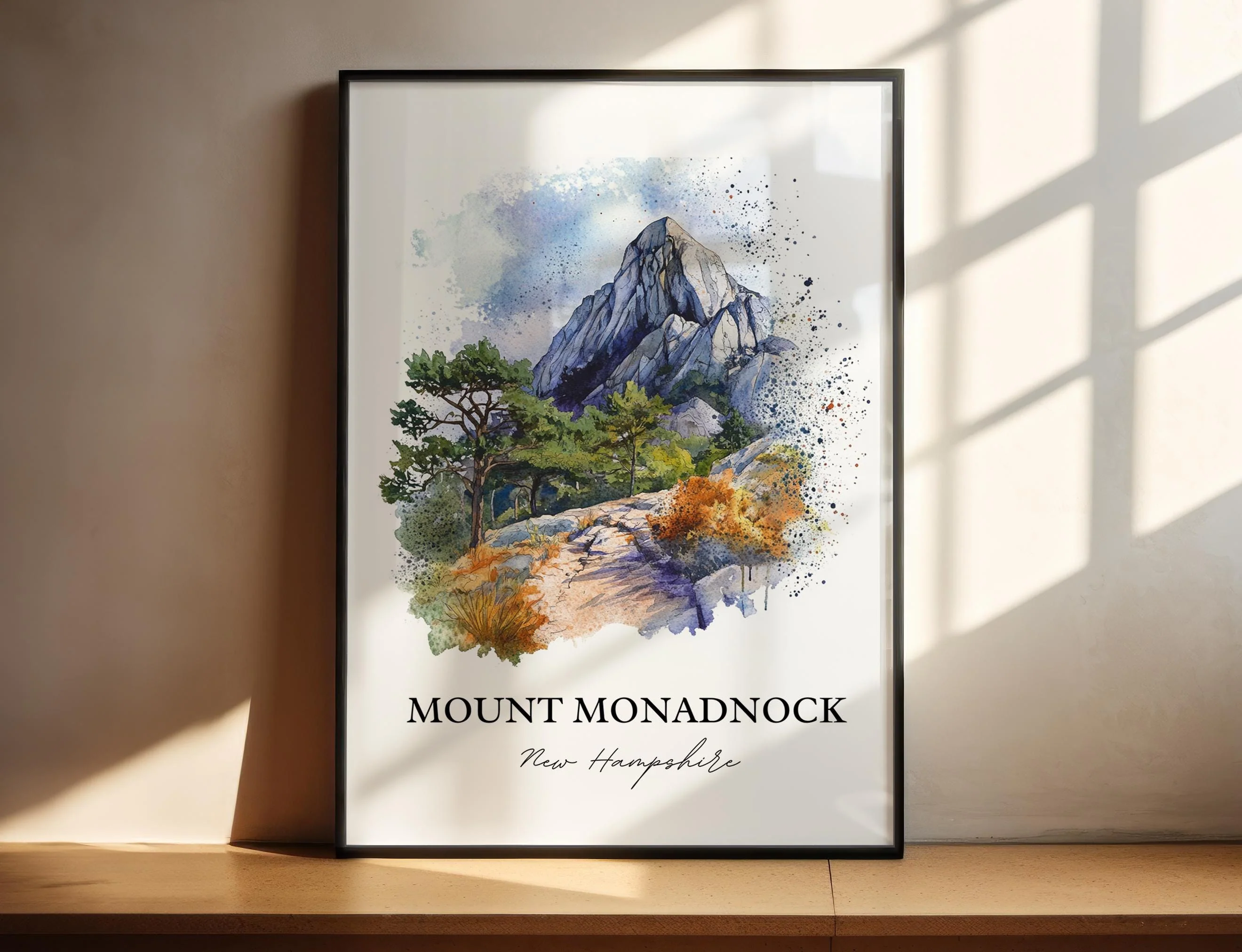 Mount Monadnock, United States – Watercolor Art Print
