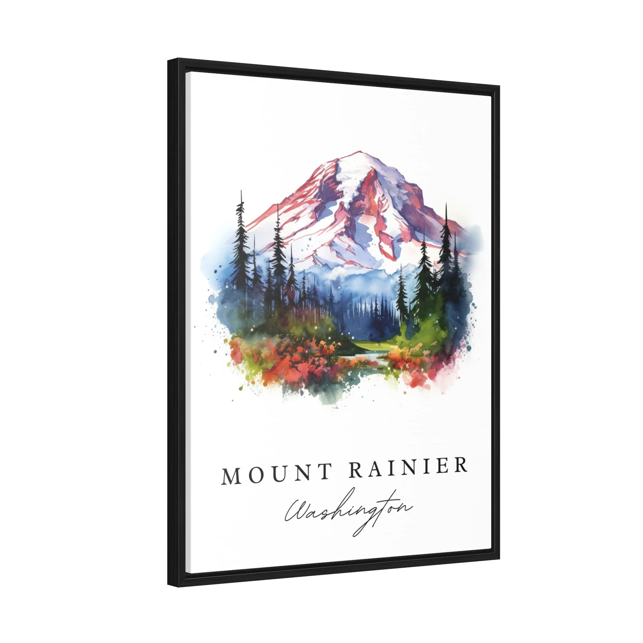 Mount Rainier, Washington – Watercolor Art Print - Image 7