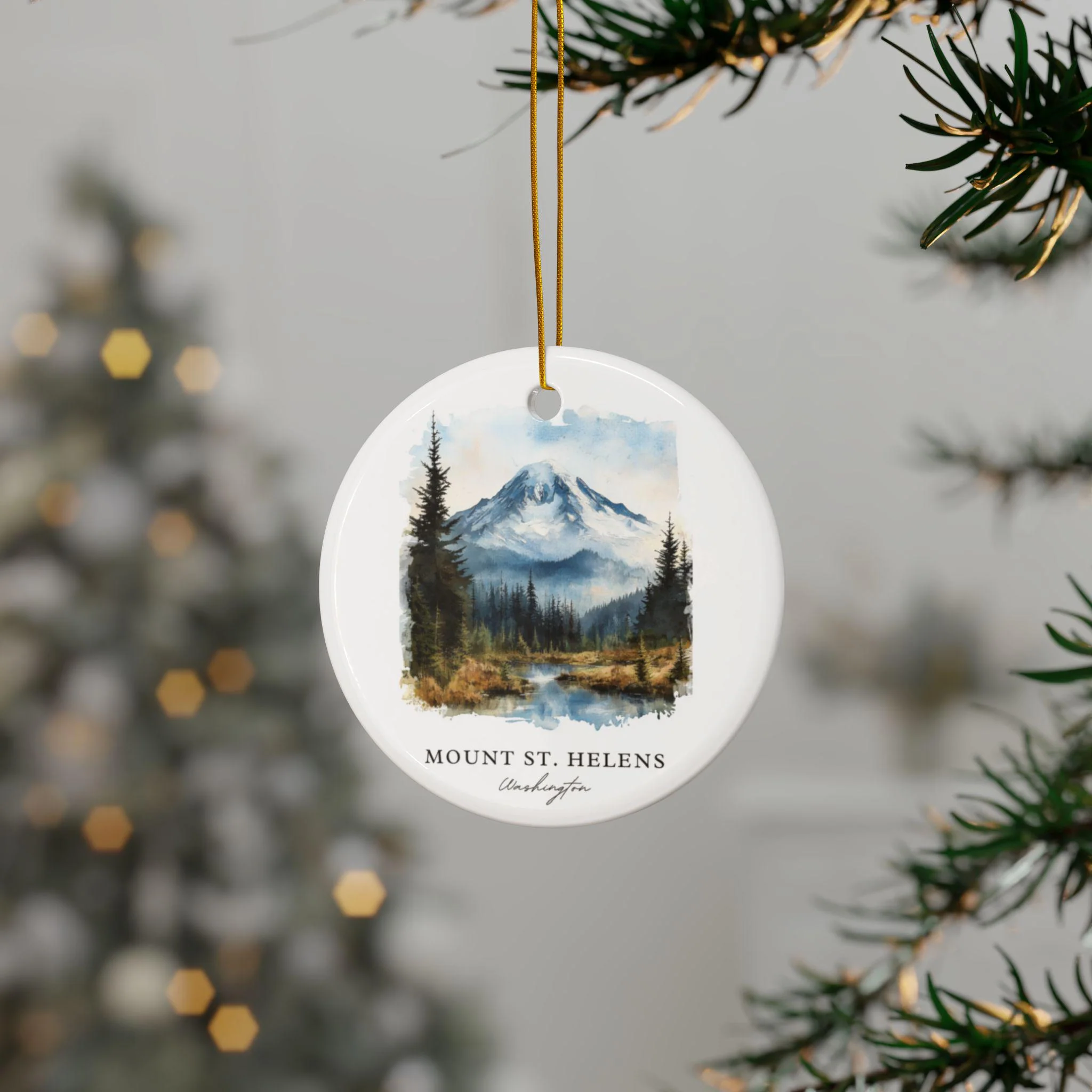 Mount St. Helens Ornament: Unique Mount St Helens Souvenir, Washington Xmas Decor, and Authentic Mount St. Helens Gift - Image 2