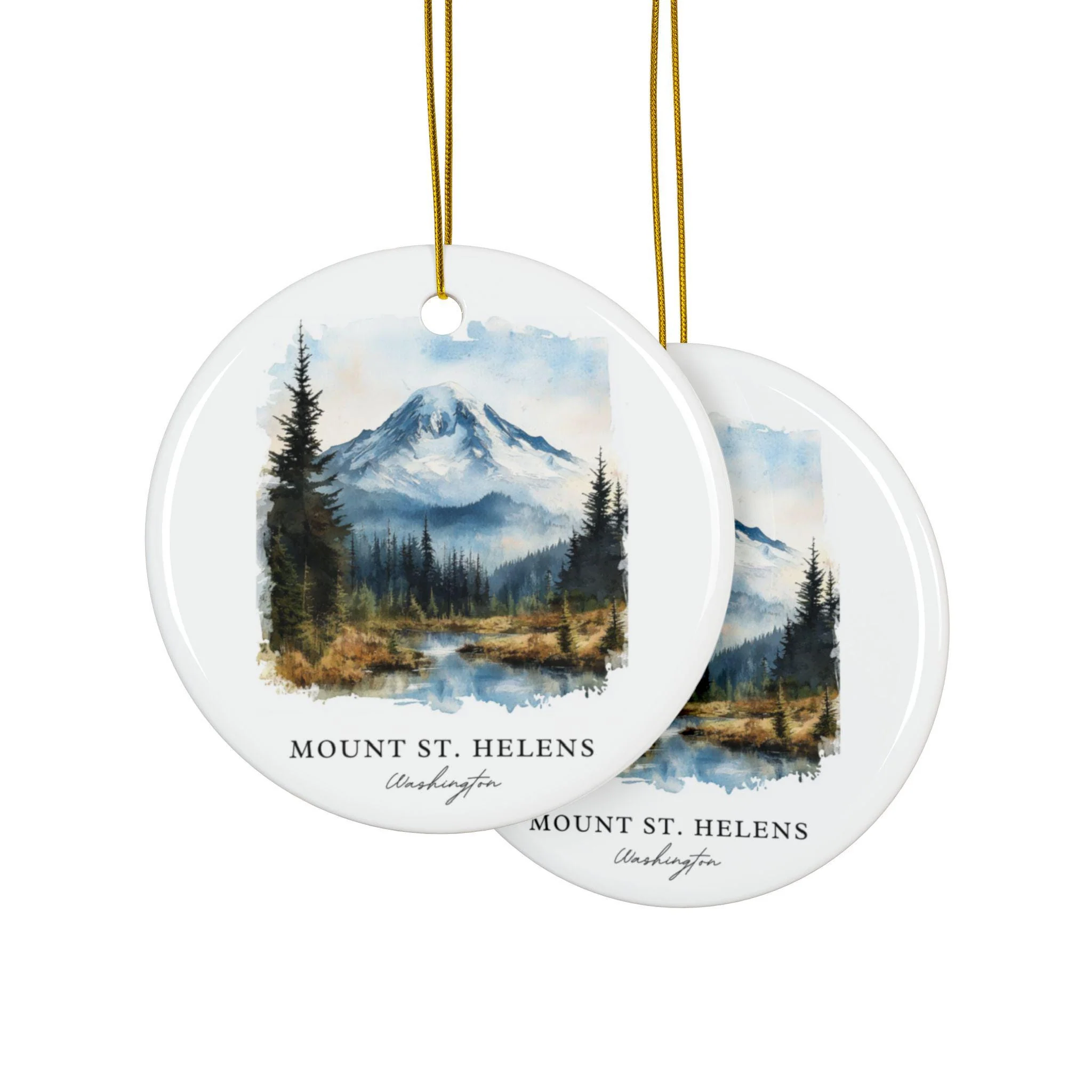 Mount St. Helens Ornament: Unique Mount St Helens Souvenir, Washington Xmas Decor, and Authentic Mount St. Helens Gift - Image 3