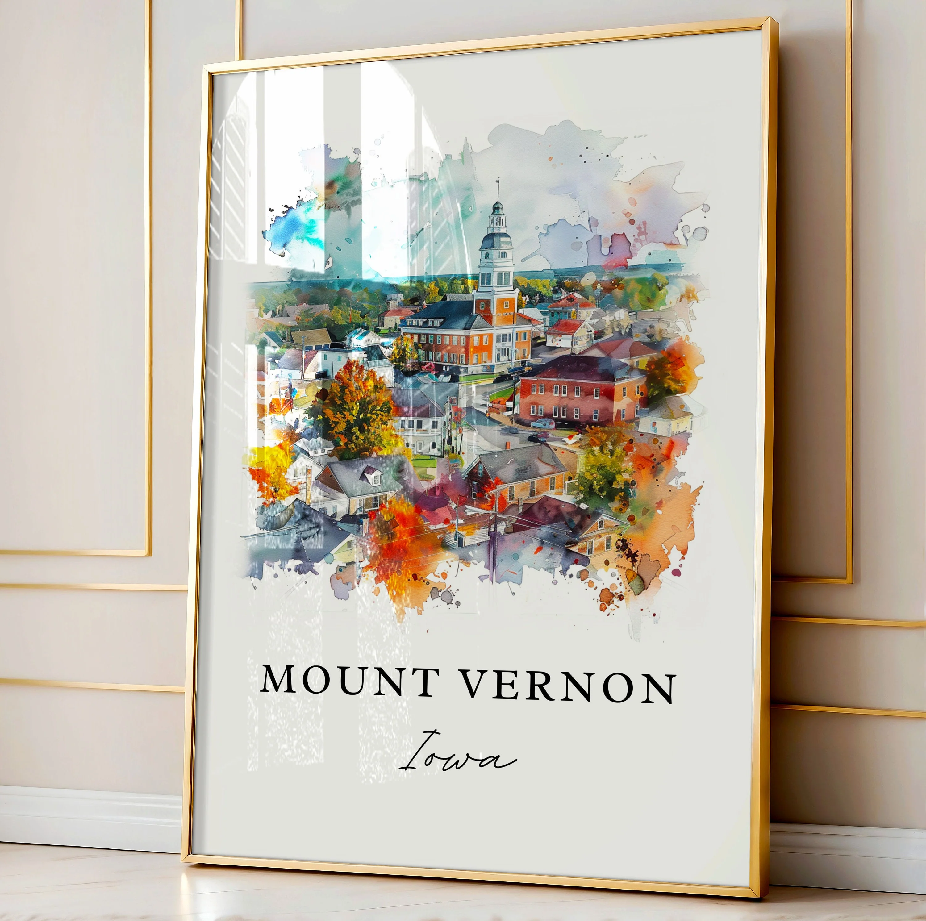 Mount Vernon, Virginia – Watercolor Art Print - Image 4