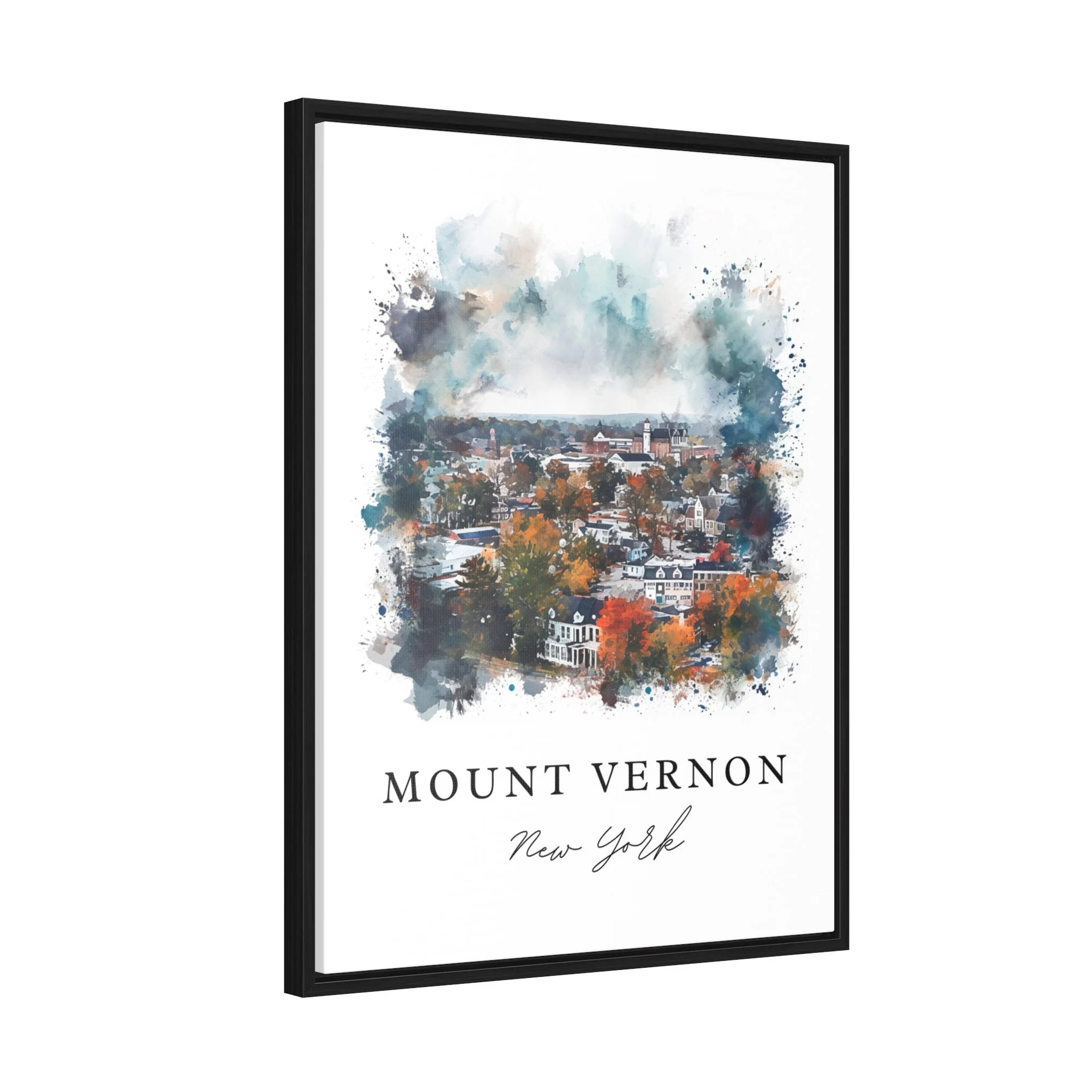 Mount Vernon, NY, USA – Watercolor Art Print - Image 7