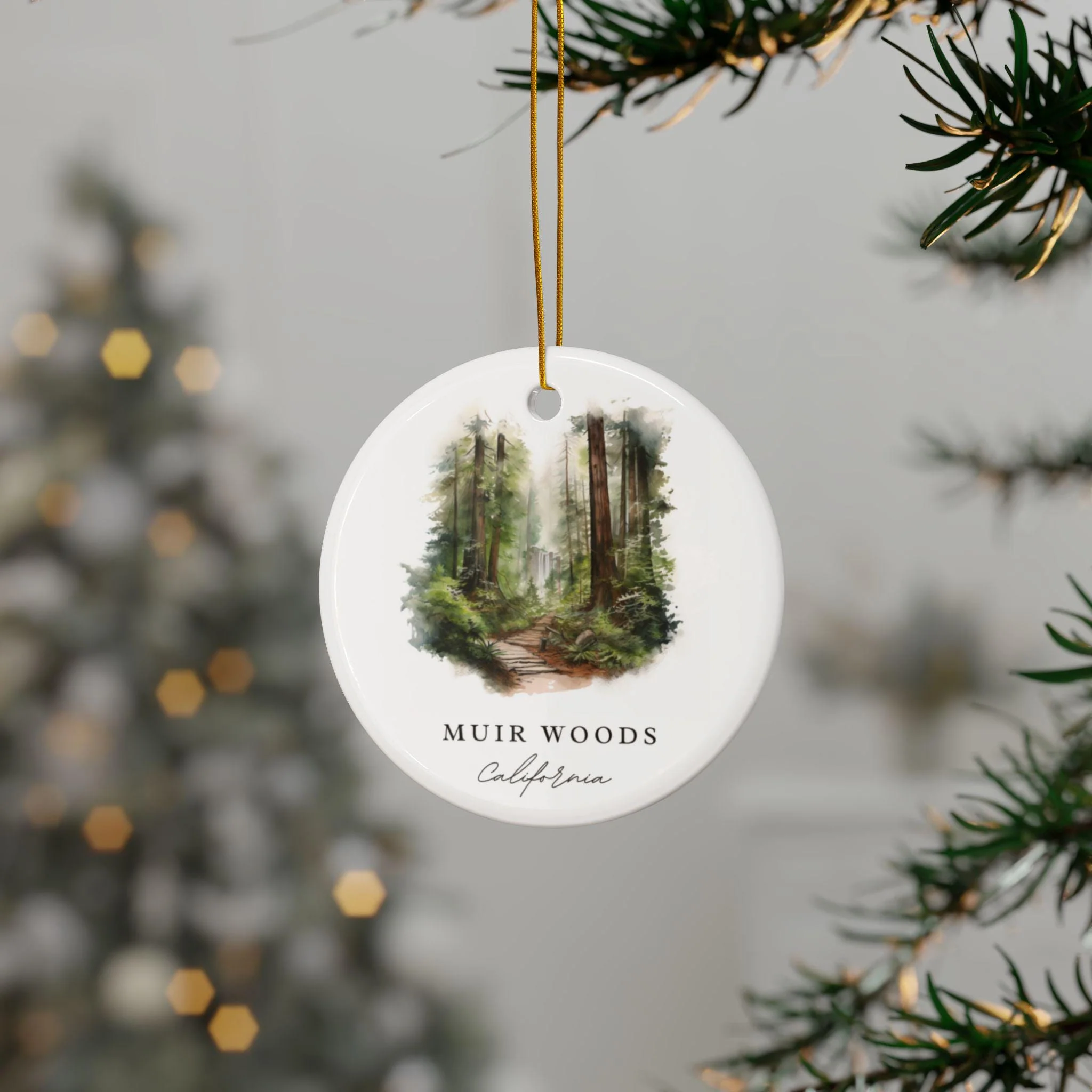 Muir Woods Ornament: Unique Muir Woods Souvenir, Muir Woods CA Decor, and Authentic Muir Woods California Gift - Image 2