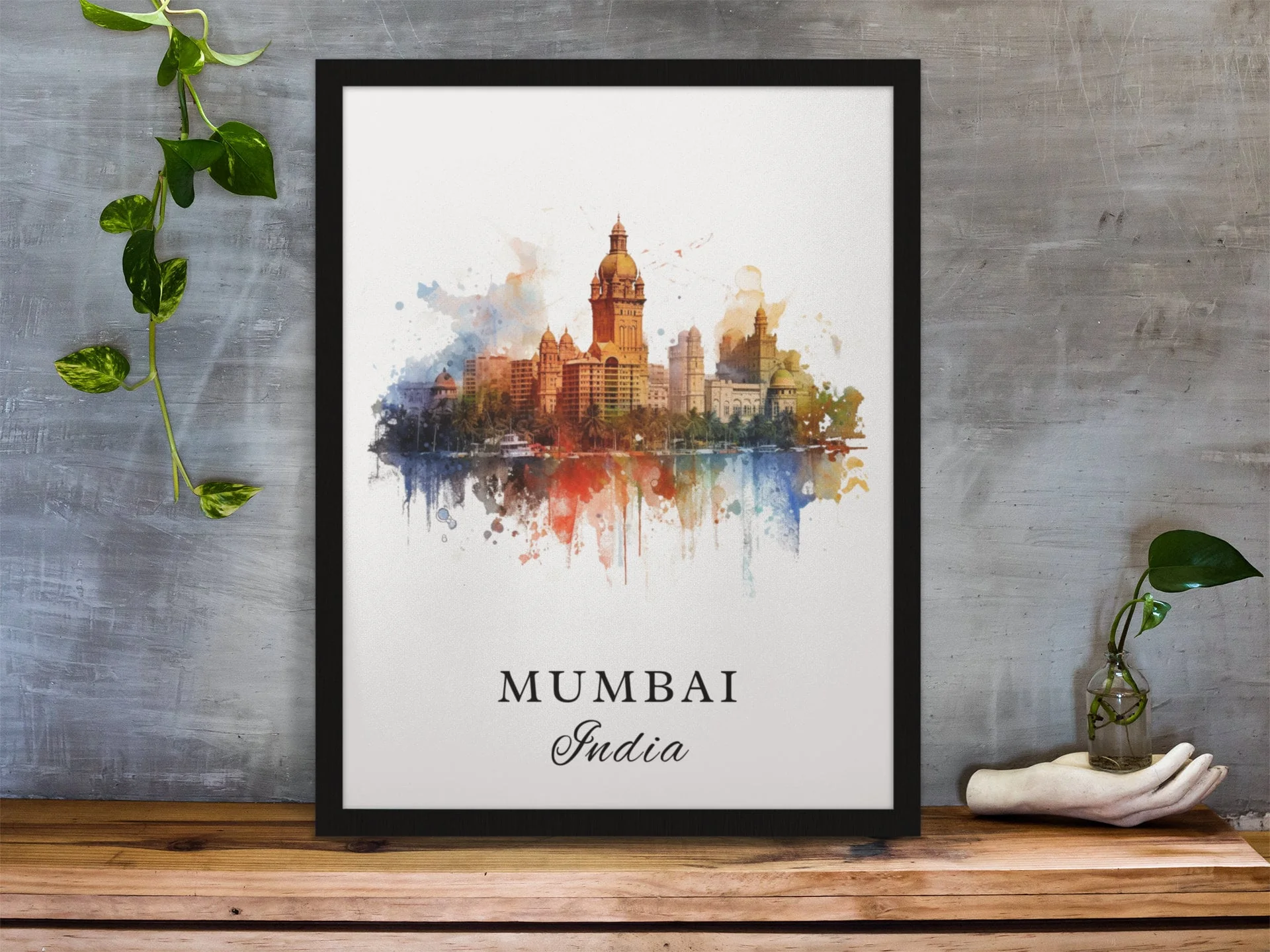 Mumbai, India – Watercolor Art Print - Image 4
