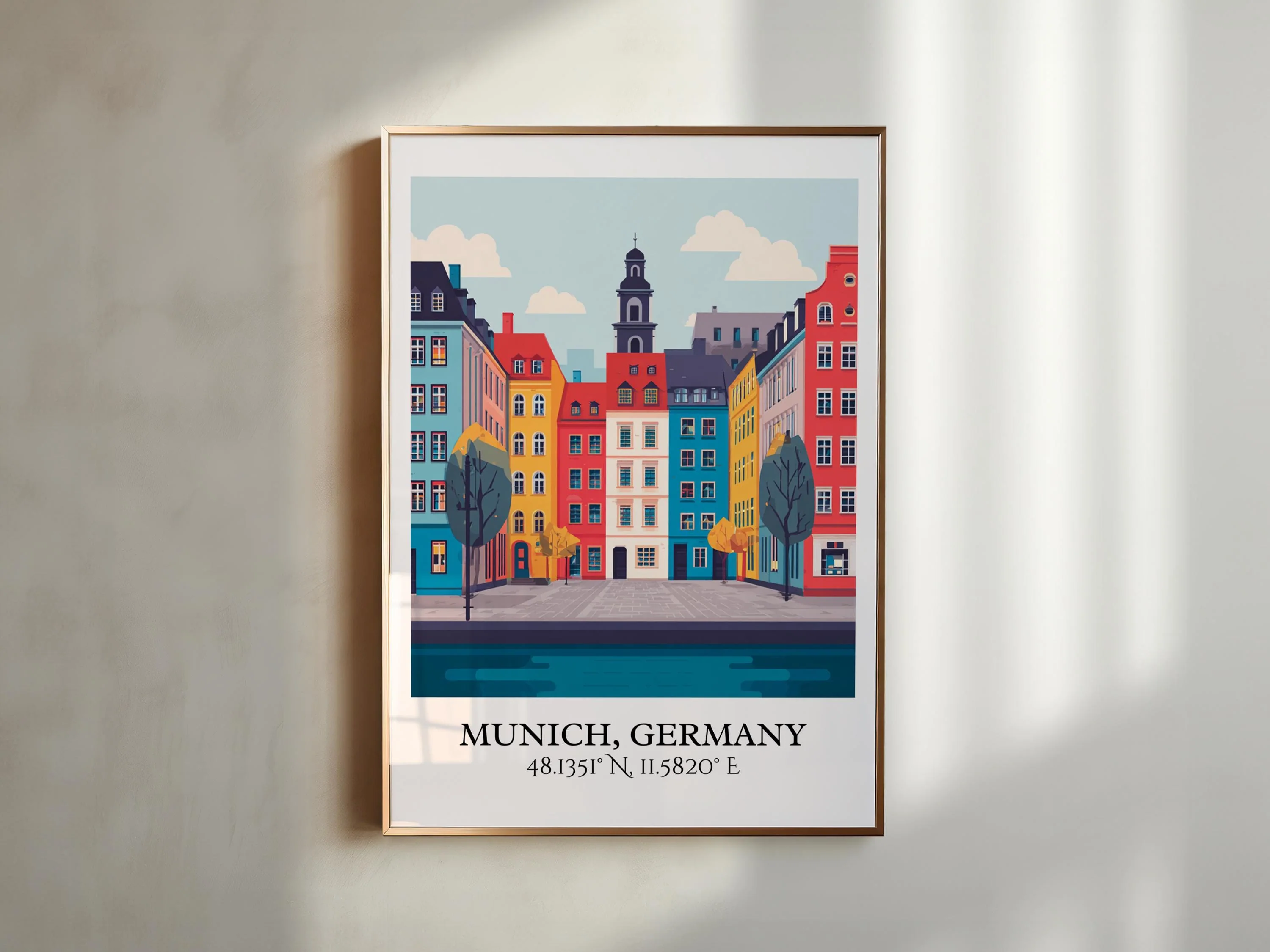 Munich, Germany – Watercolor Art Print - Image 6