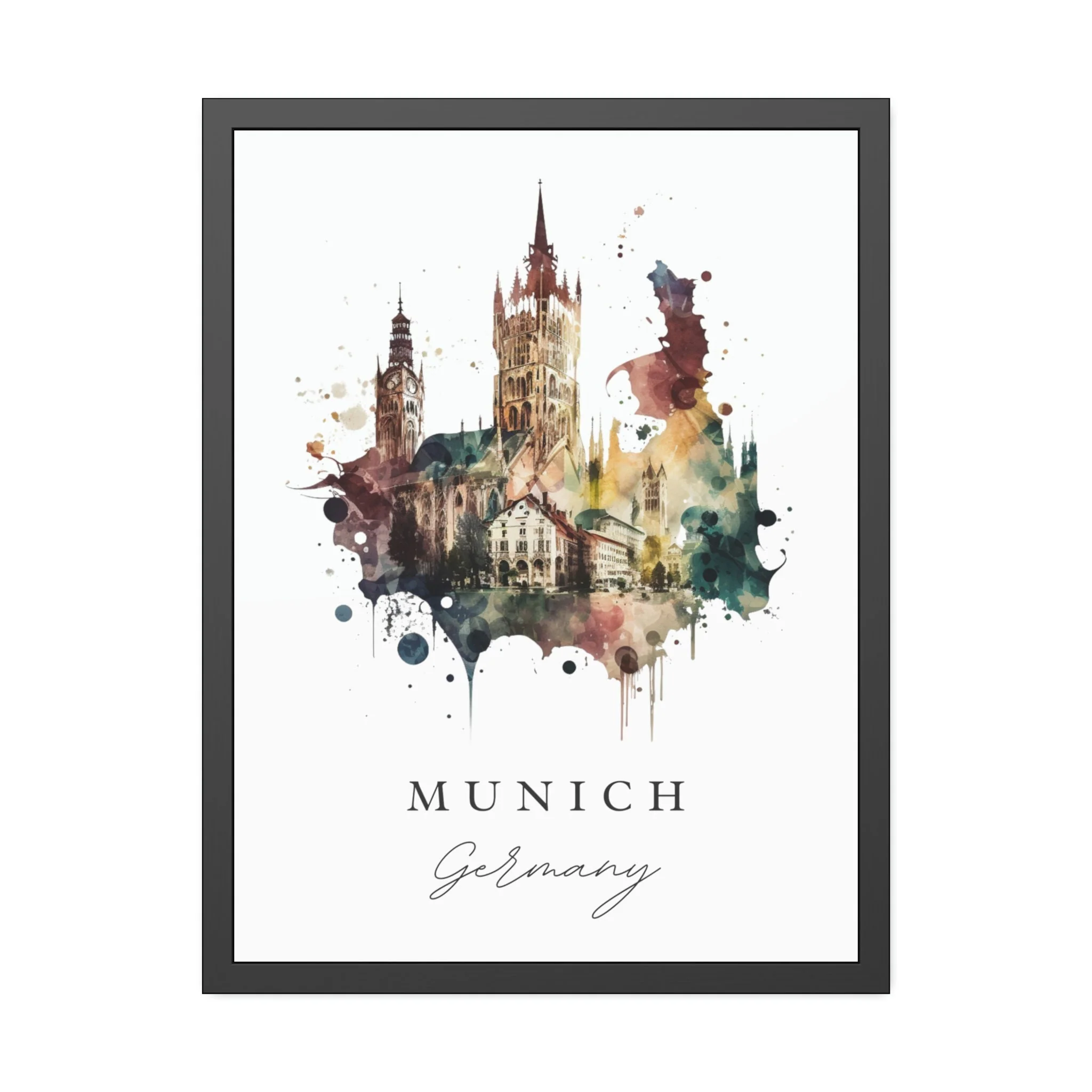 Munich, Germany – Watercolor Art Print - Image 6
