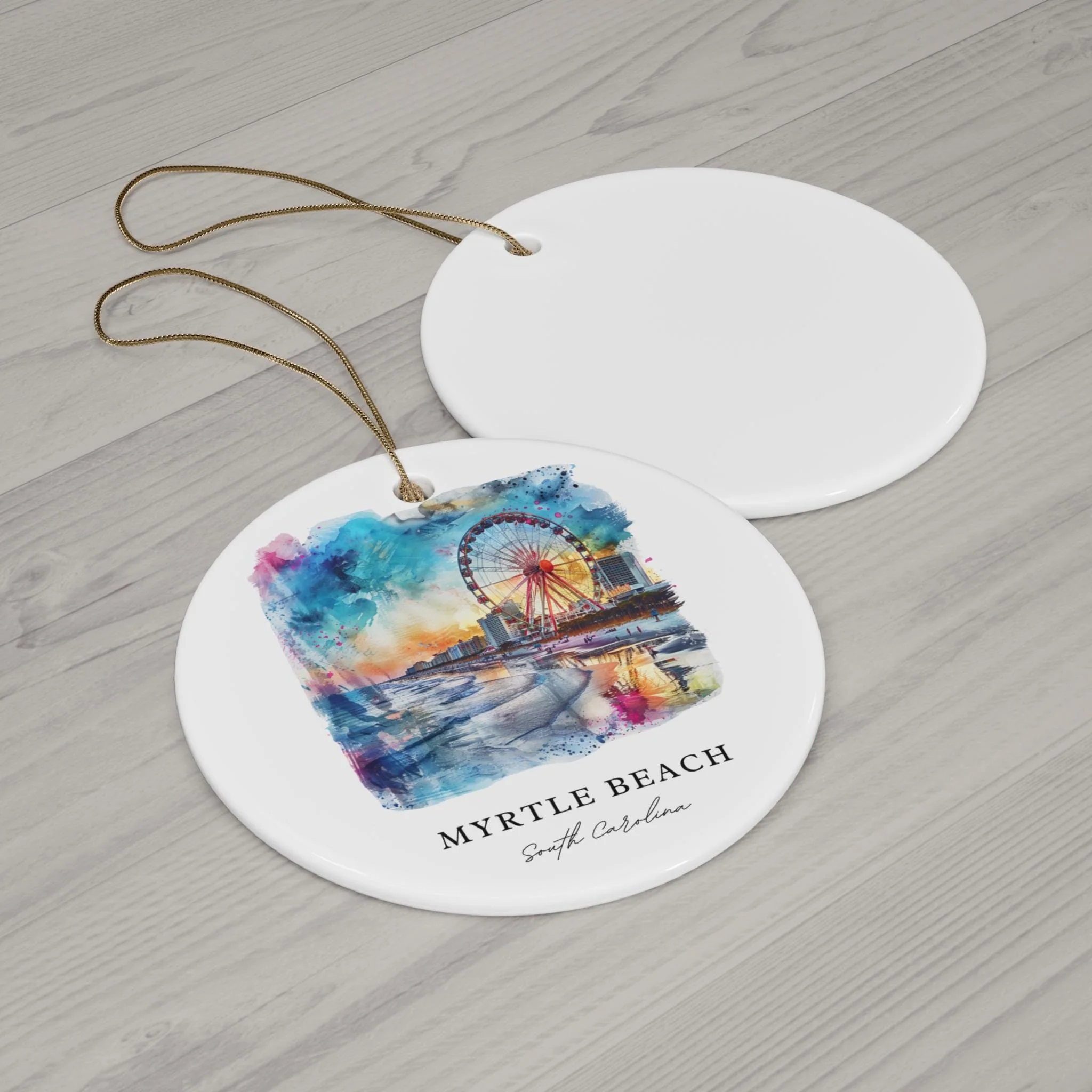 Myrtle Beach SC Ornament: Unique Myrtle Beach Souvenir, Myrtle Beach Xmas Decor, and Authentic Myrtle Beach Christmas Gift - Image 2