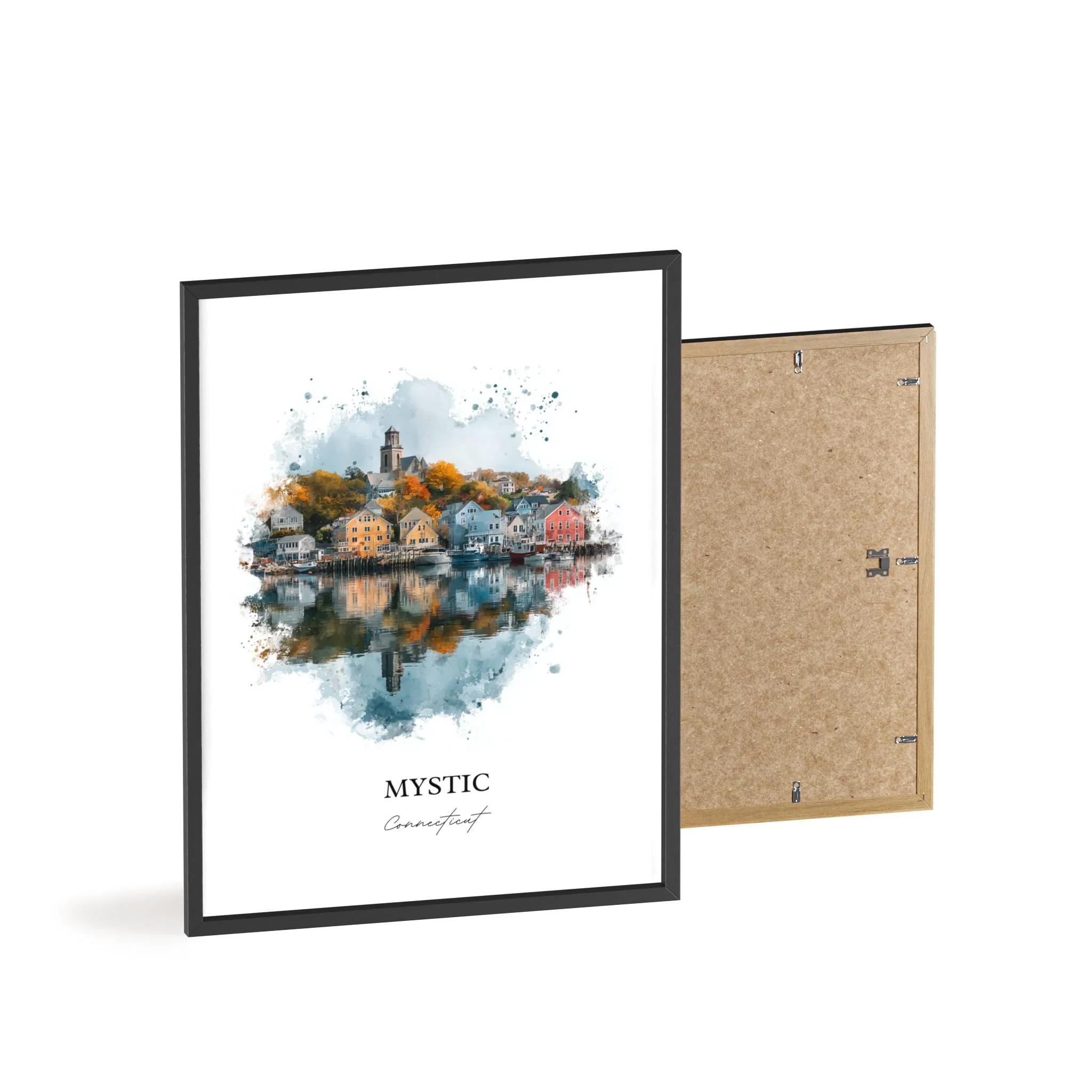 Mystic, Connecticut – Watercolor Art Print - Image 11