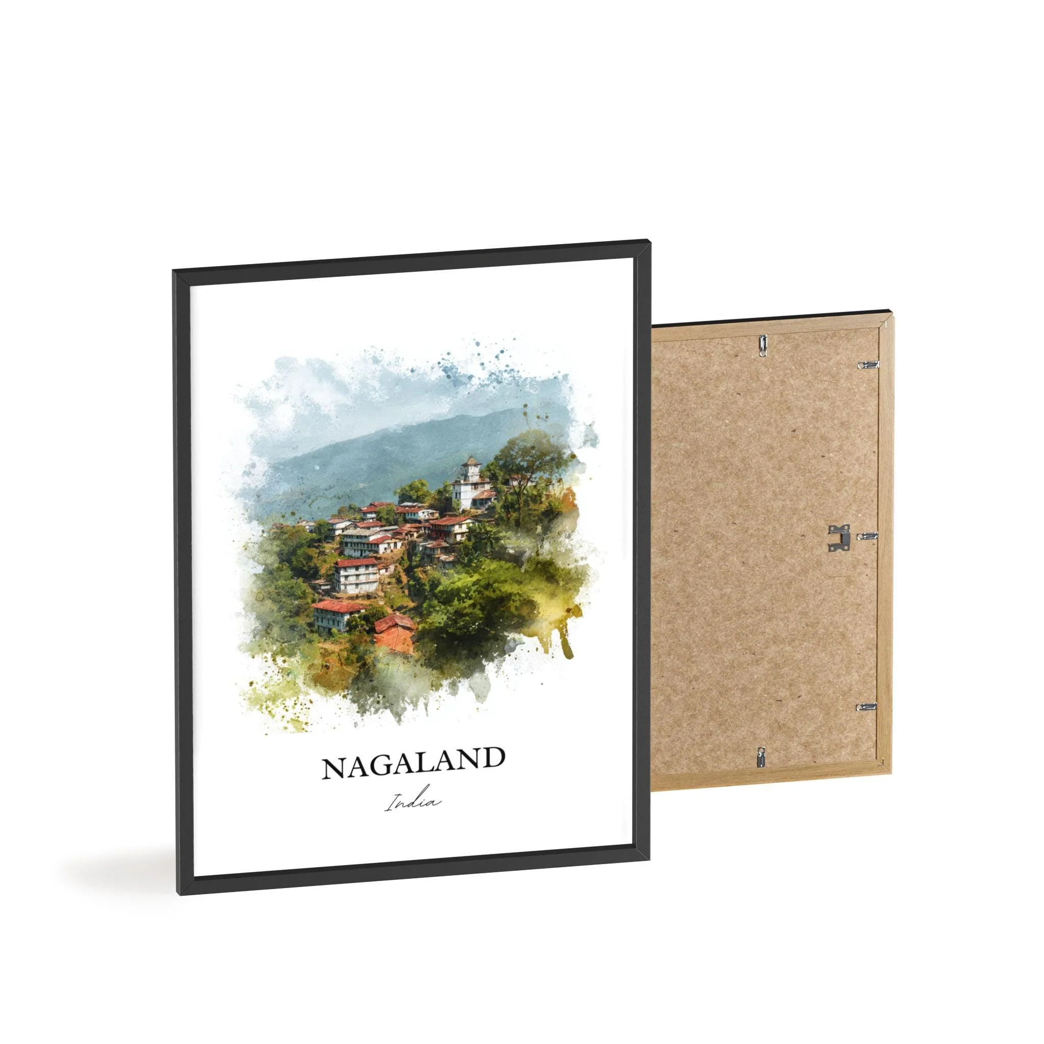 Nagaland, India – Watercolor Art Print - Image 8