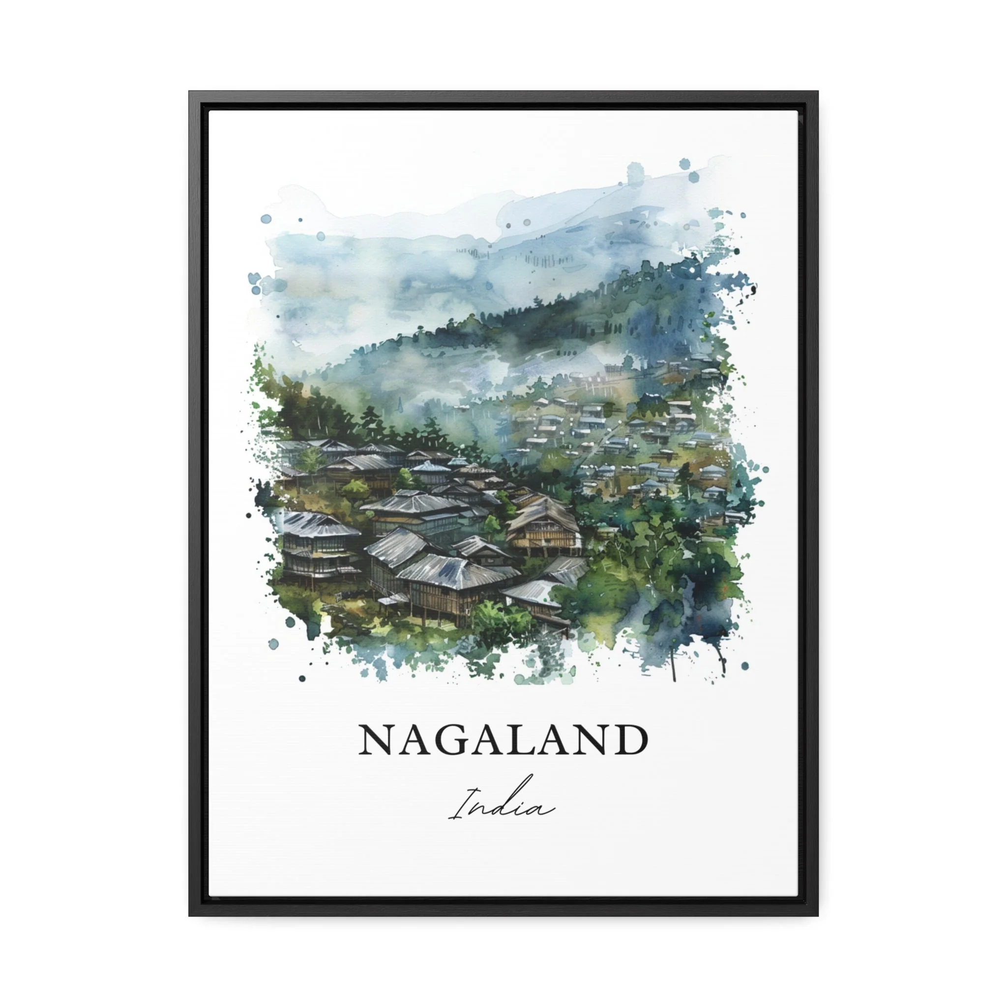 Nagaland, India – Watercolor Art Print
Kohima, India – Watercolor Art Print - Image 5