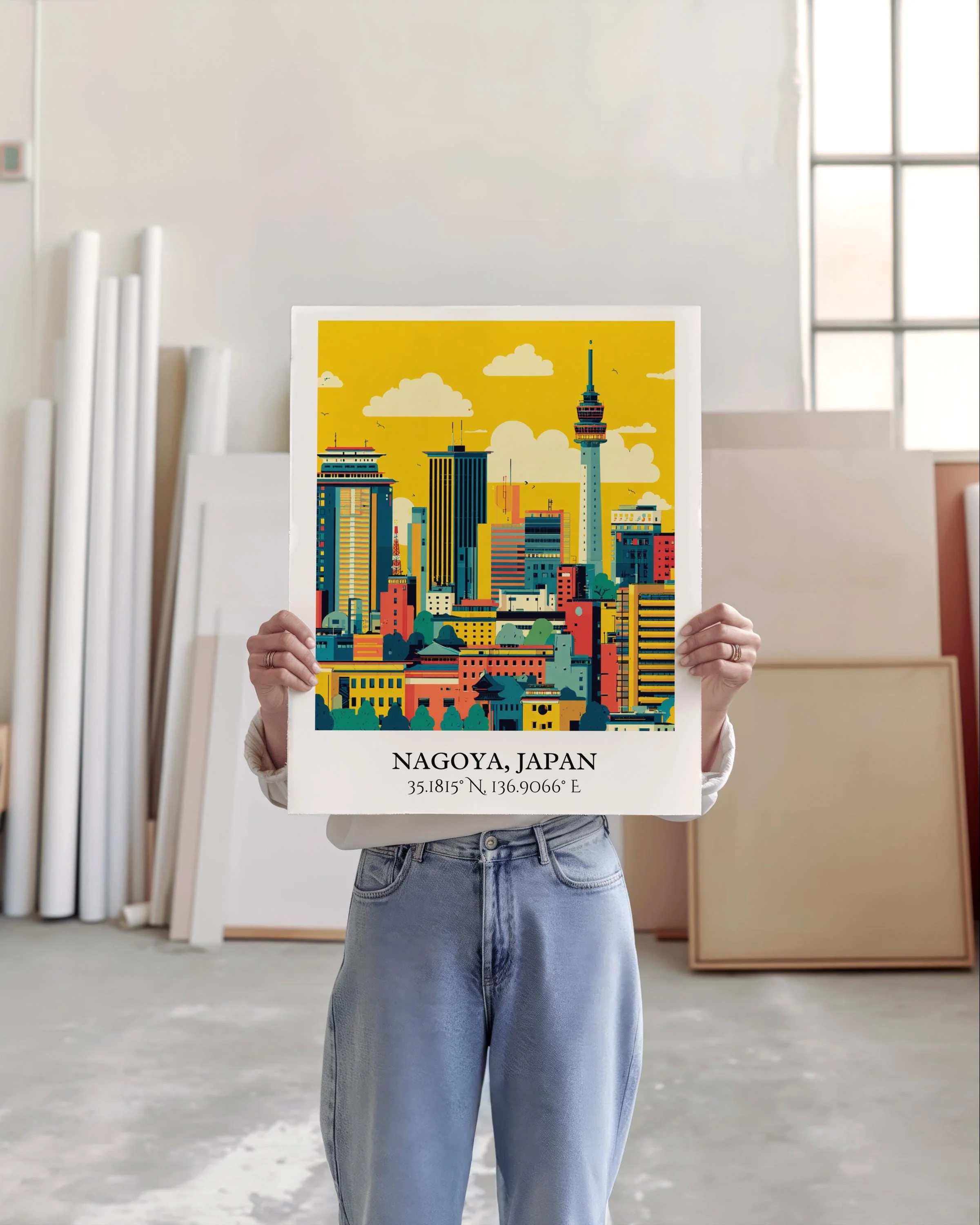 Nagoya, Japan – Watercolor Art Print - Image 3