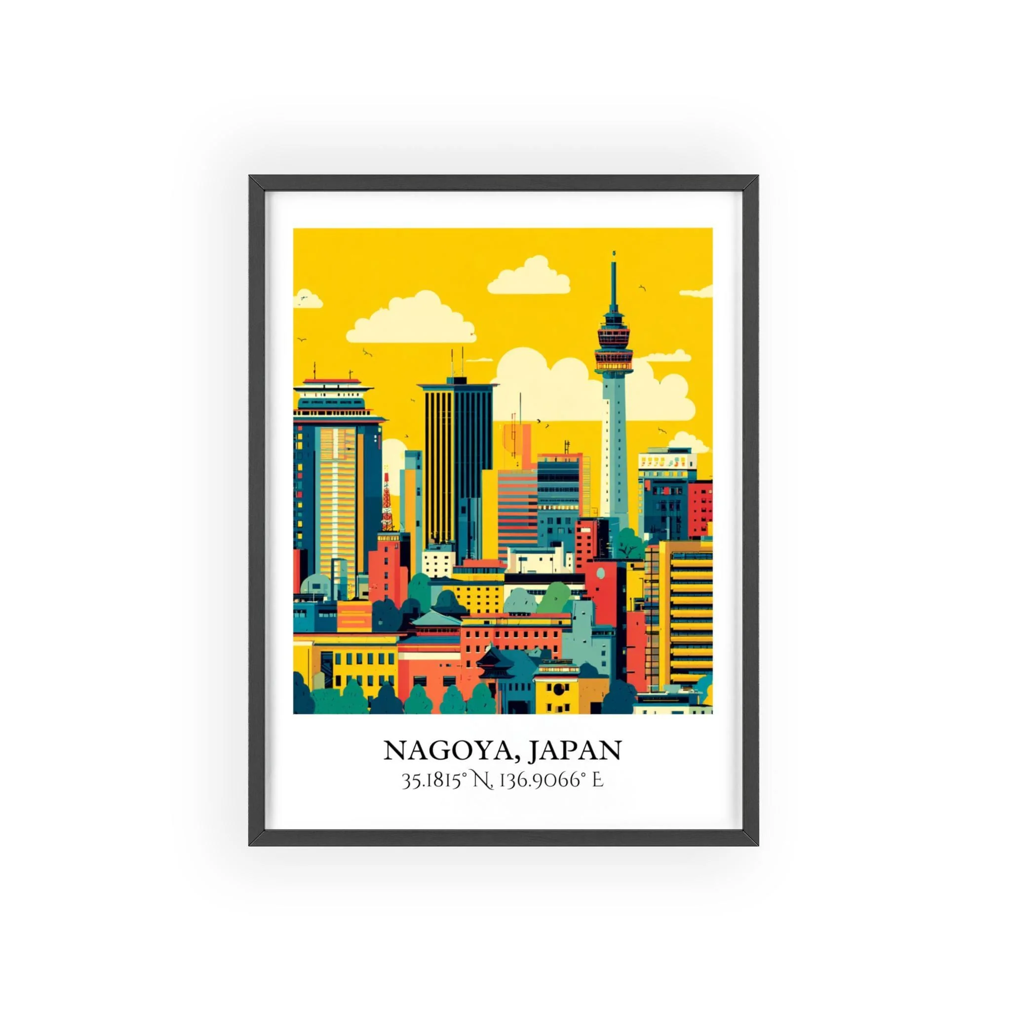 Nagoya, Japan – Watercolor Art Print - Image 7