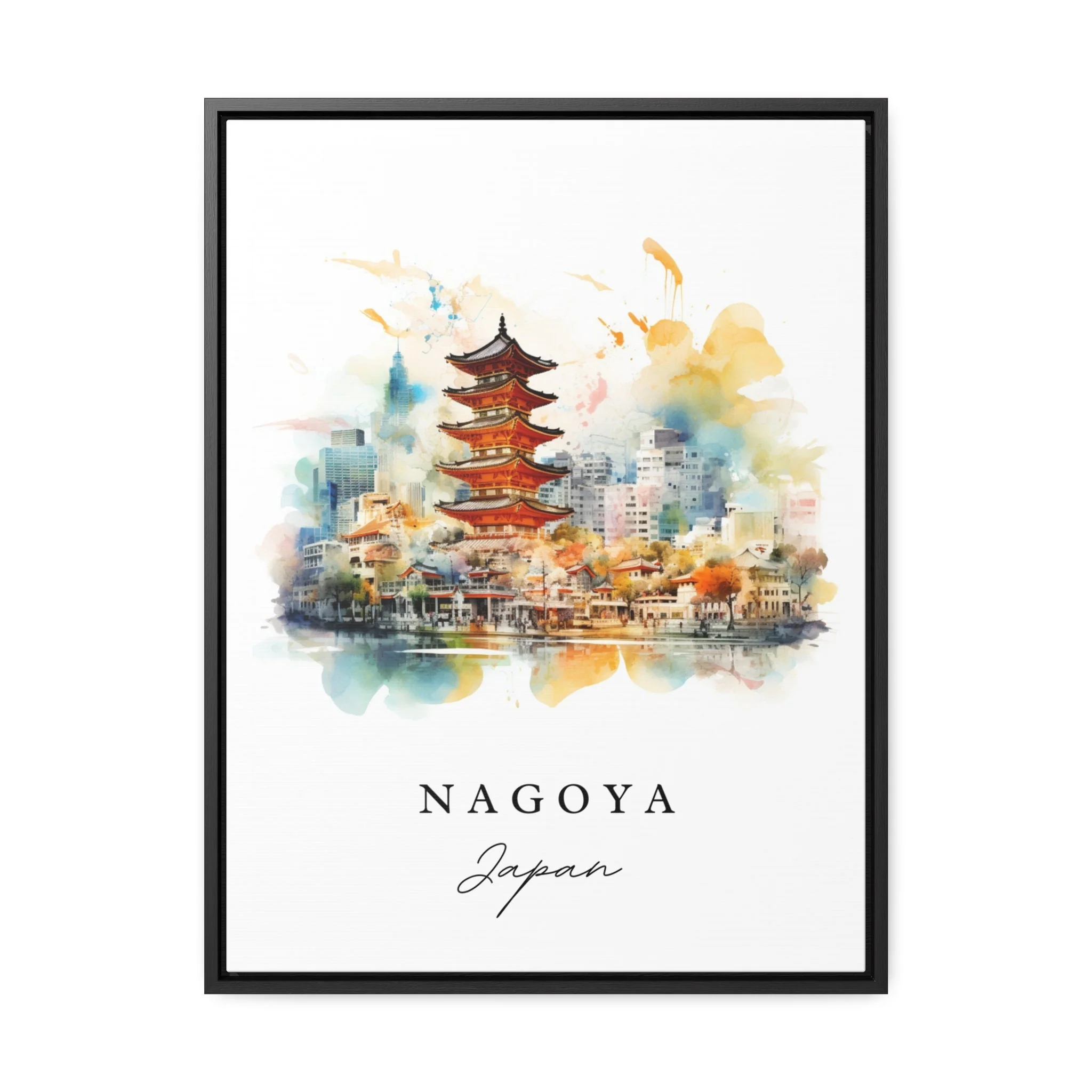 Nagoya, Japan – Watercolor Art Print - Image 6