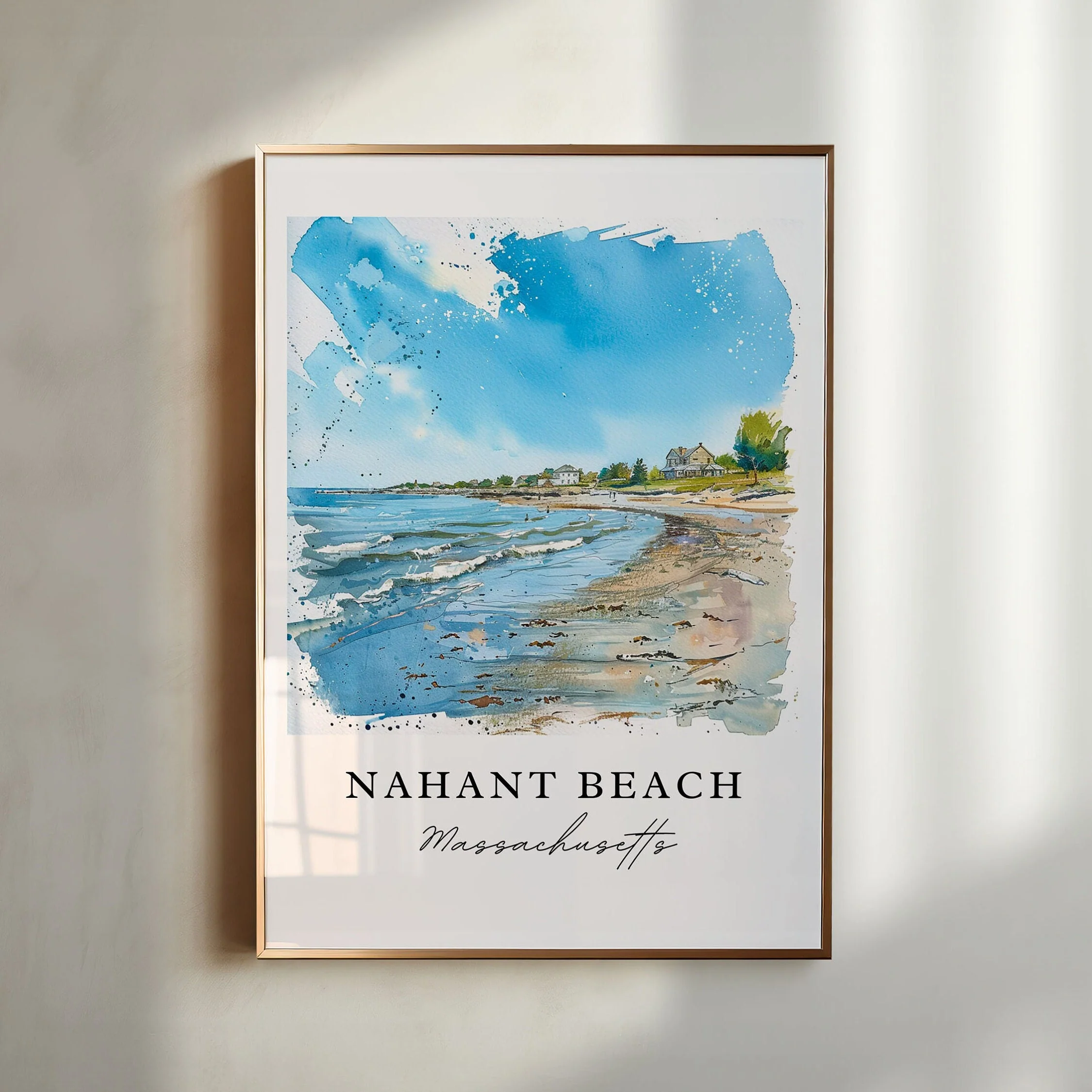 Nahant, Massachusetts, USA – Watercolor Art Print
