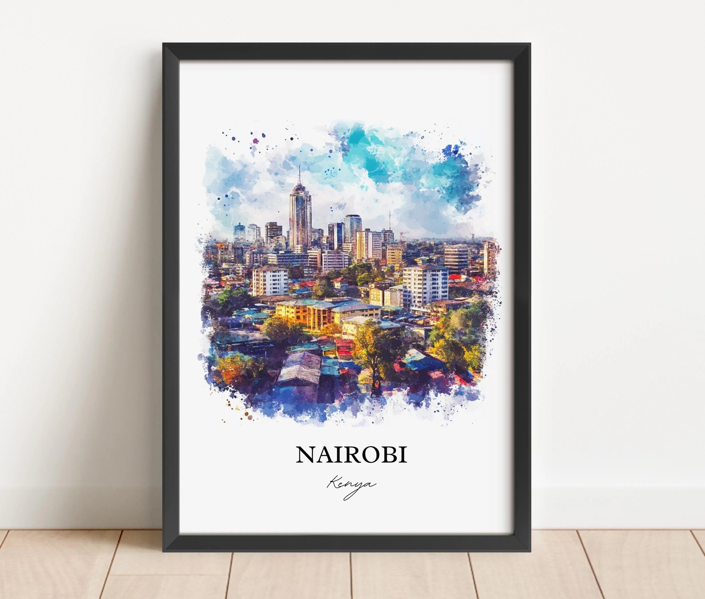 Nairobi, Kenya – Watercolor Art Print - Image 5
