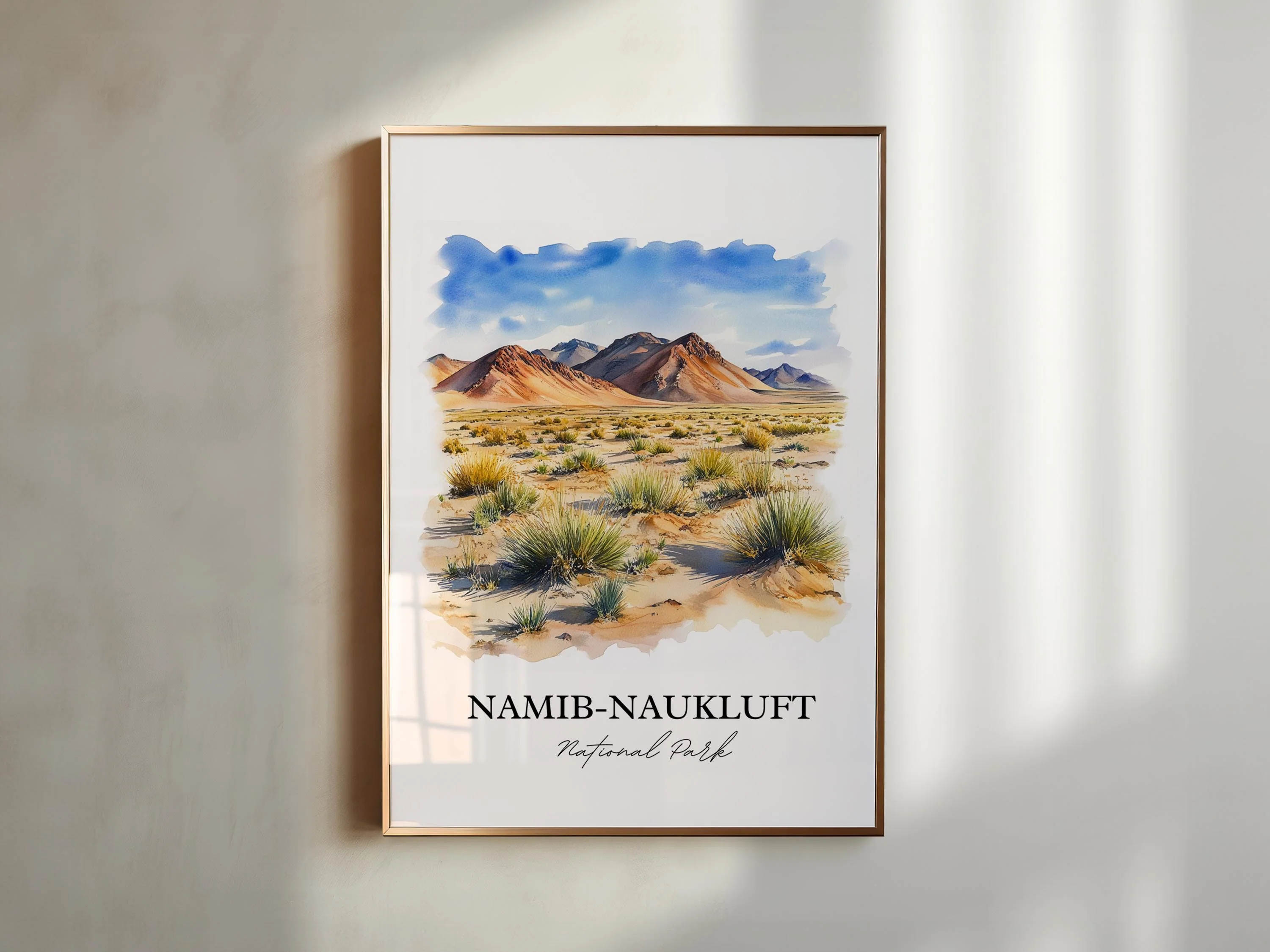 Namib-Naukluft National Park, Namibia – Watercolor Art Print - Image 3