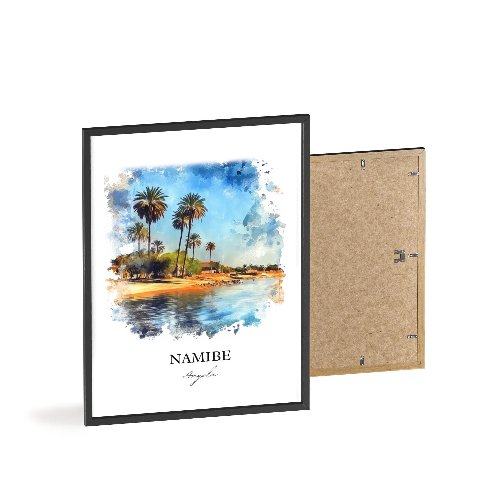 Namibe, Angola – Watercolor Art Print - Image 8