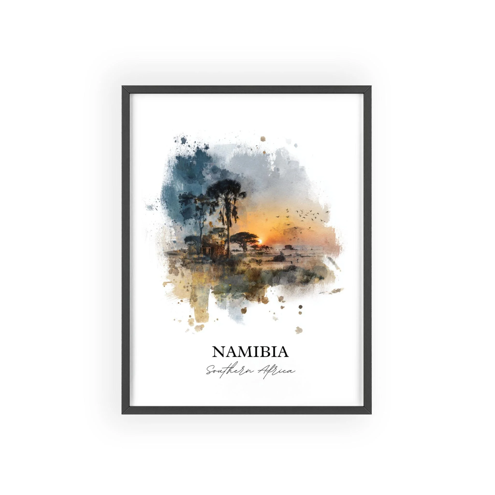 Namibia, Namibia – Watercolor Art Print - Image 7