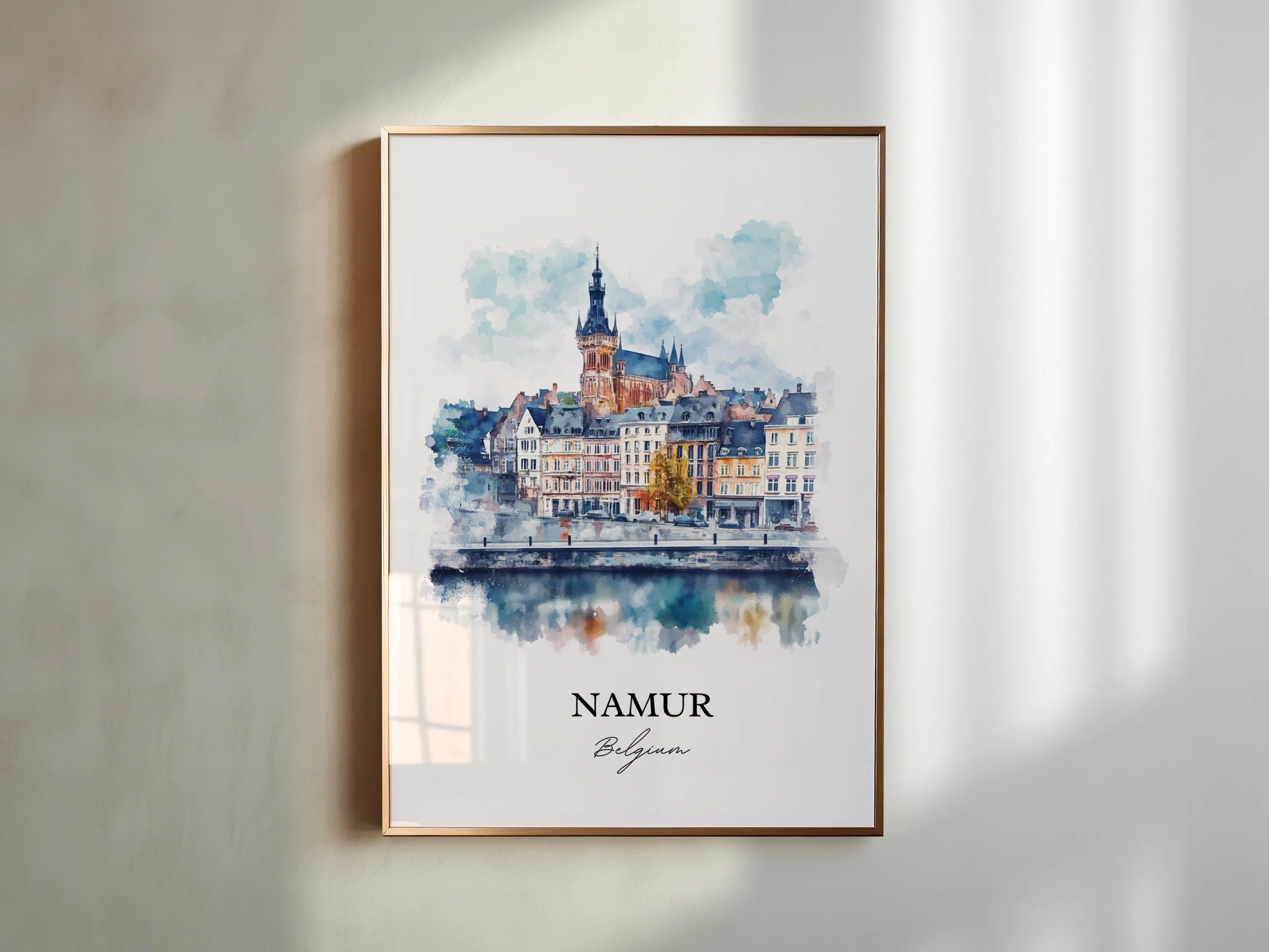 Namur, Belgium – Watercolor Art Print - Image 4