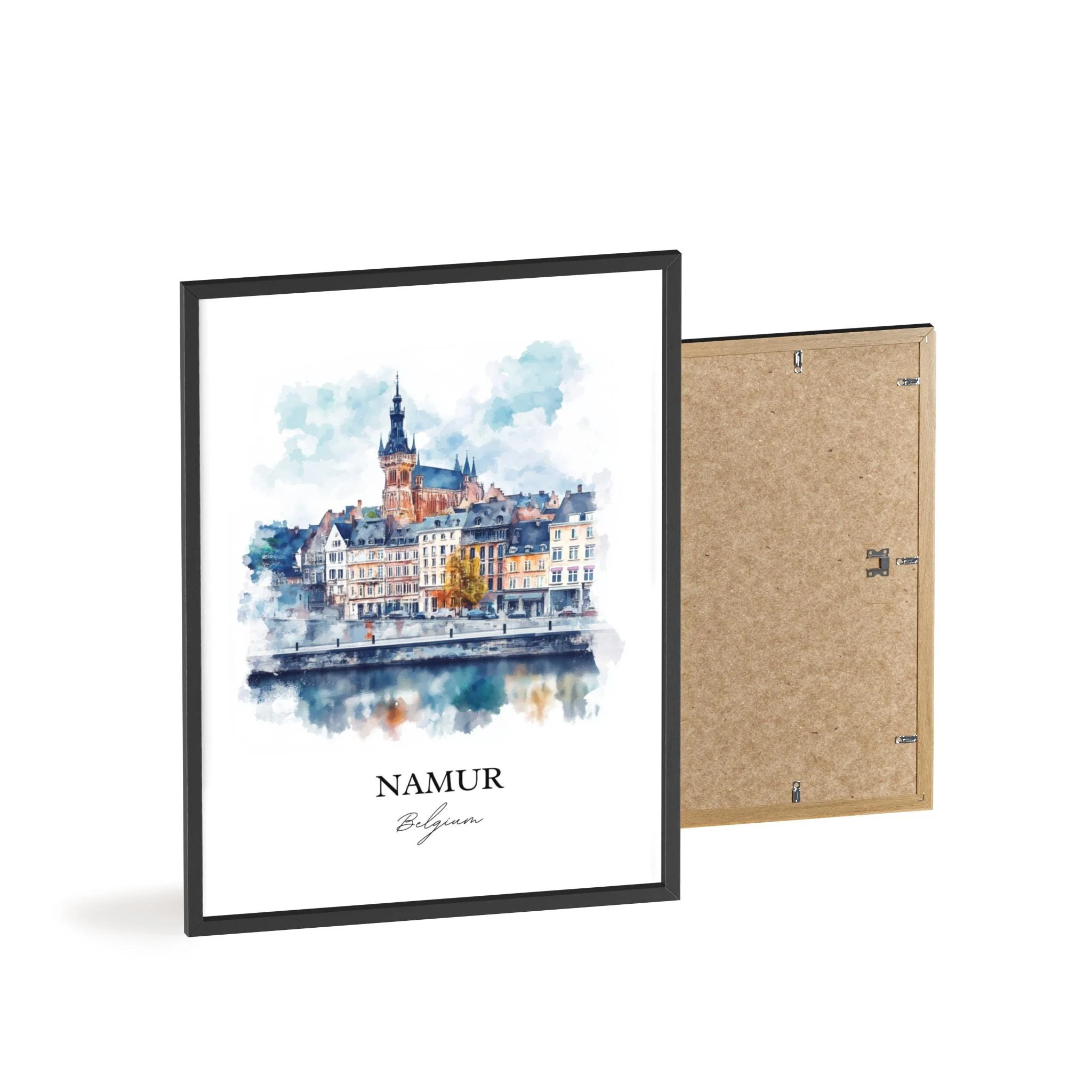 Namur, Belgium – Watercolor Art Print - Image 8