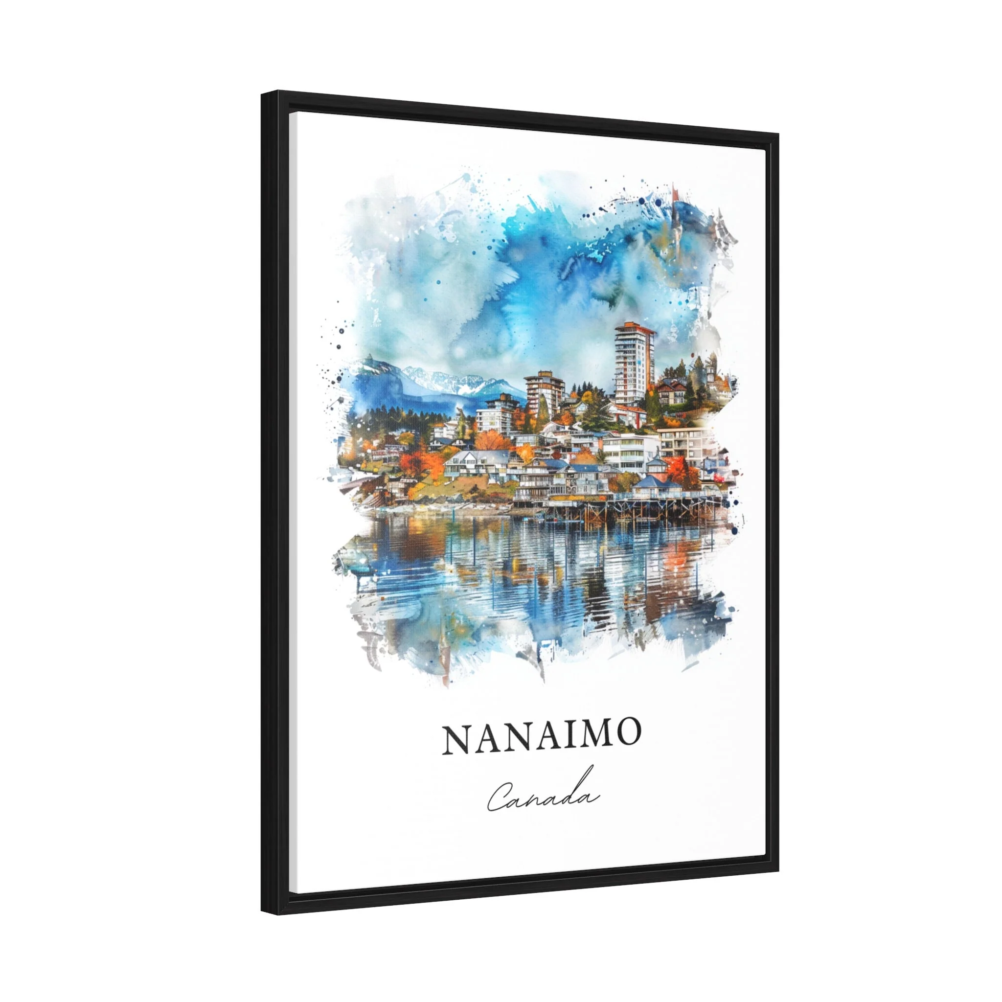 Nanaimo, Canada – Watercolor Art Print - Image 6