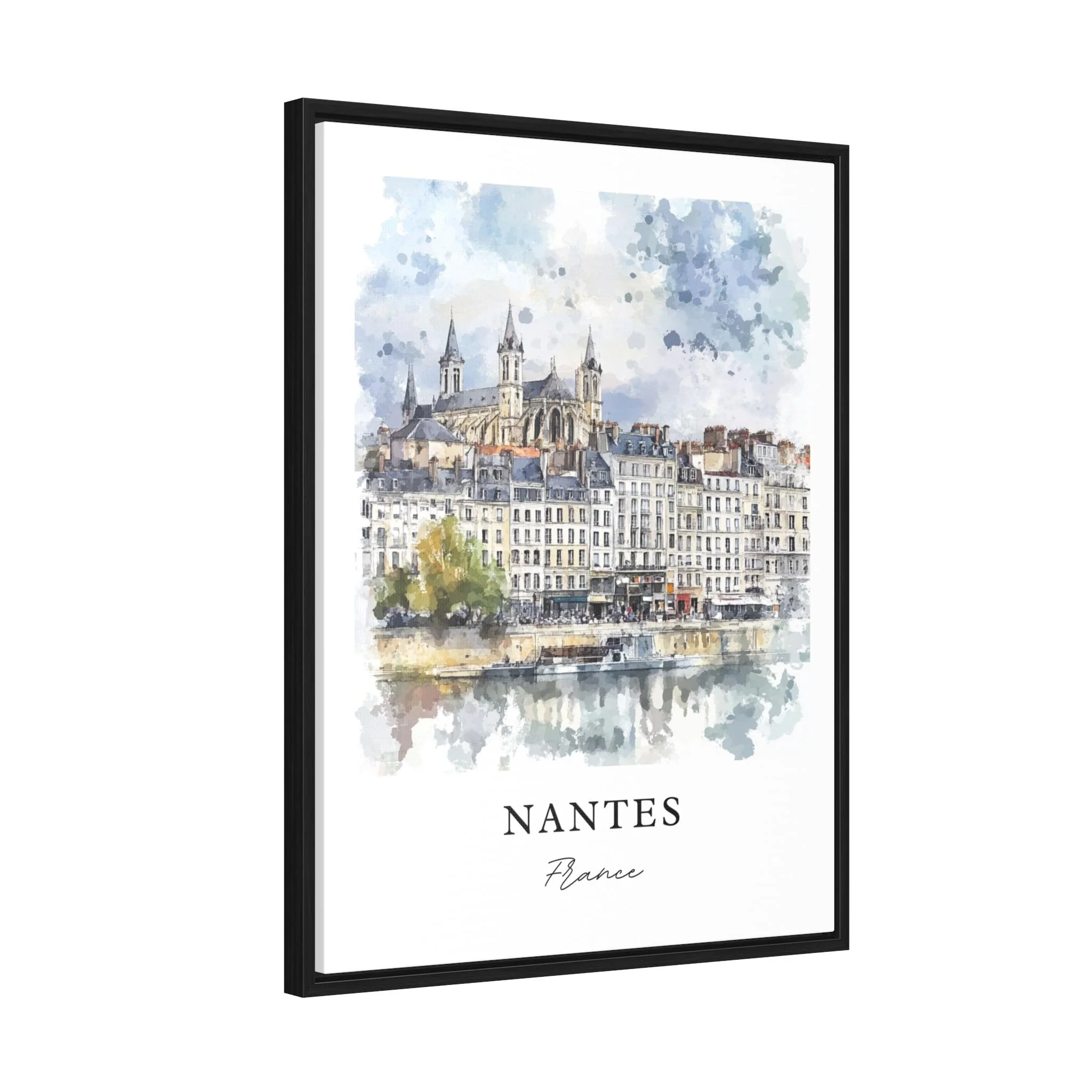 Nantes, France – Watercolor Art Print - Image 5