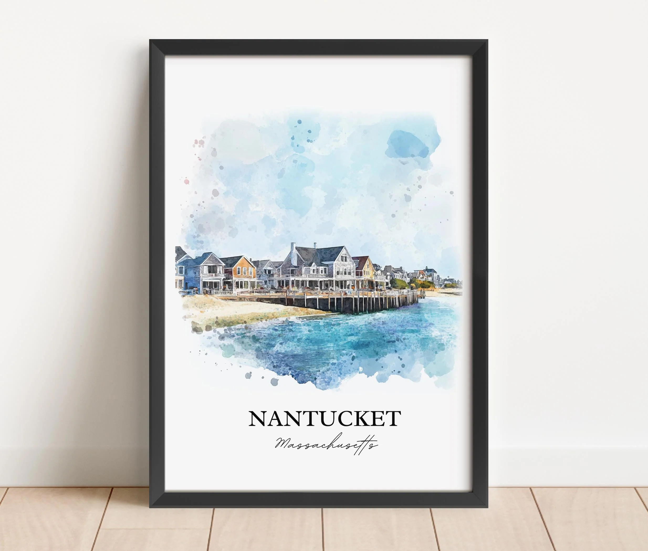 Nantucket, USA – Watercolor Art Print - Image 6