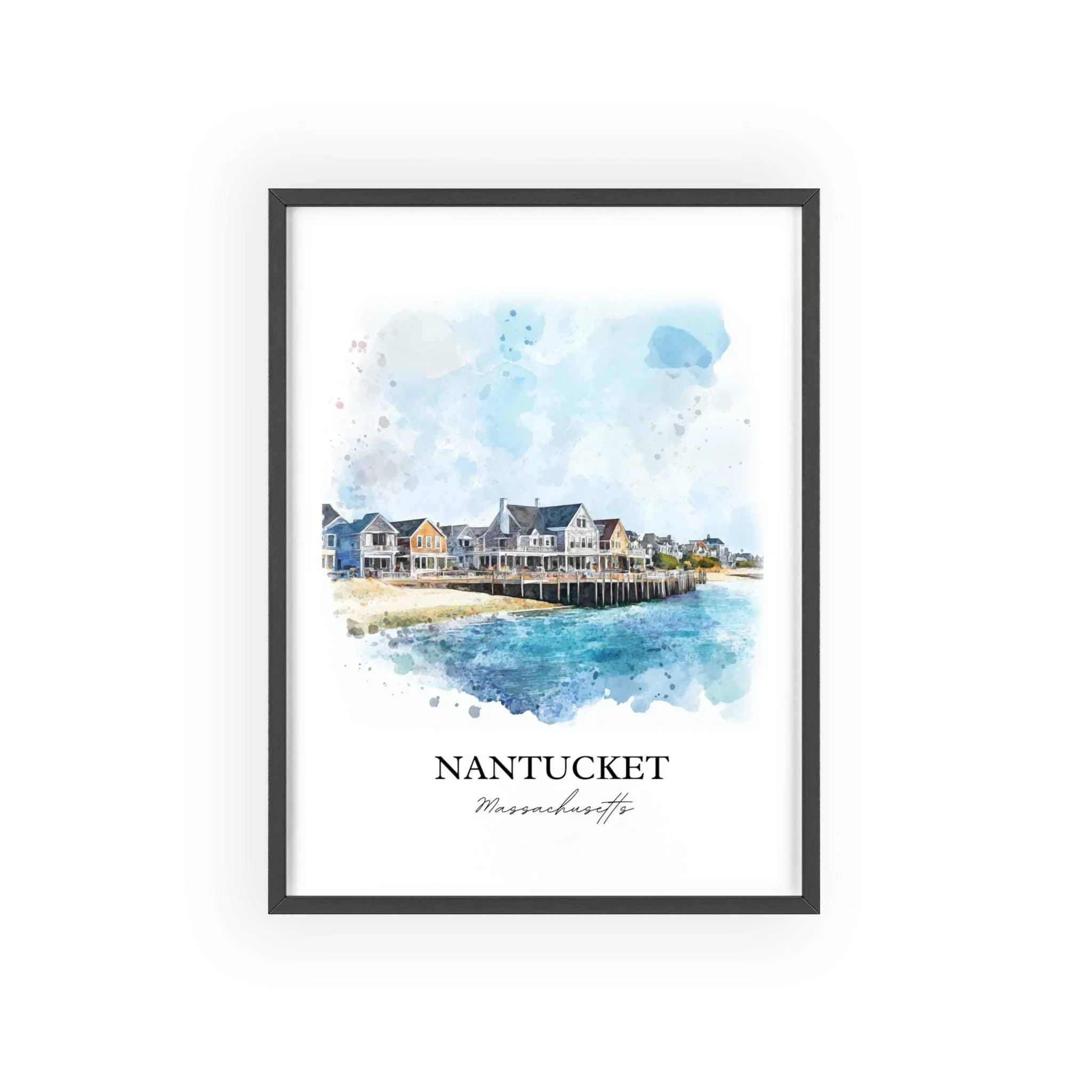Nantucket, USA – Watercolor Art Print - Image 7