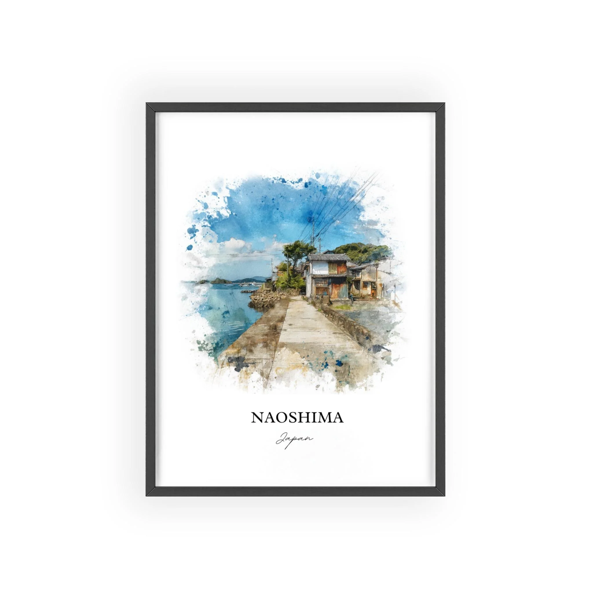 Naoshima, Japan – Watercolor Art Print - Image 10