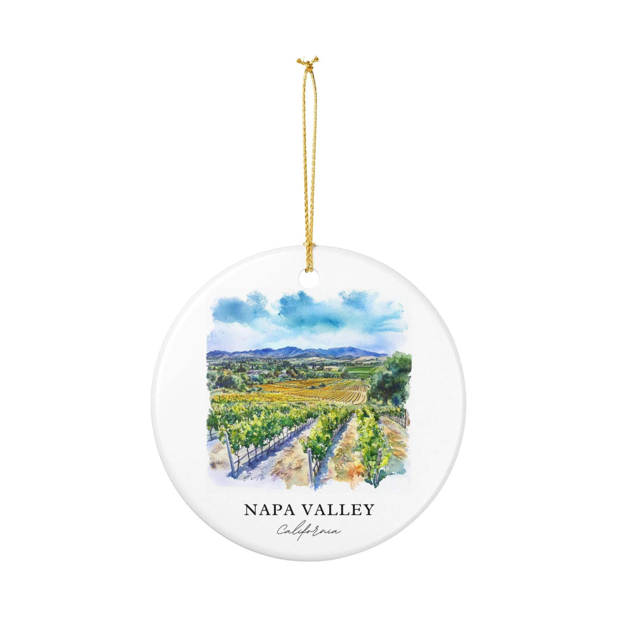 Napa Valley Ornament: Unique Napa Valley Souvenir, Napa Valley Xmas Decor, and Authentic Napa Valley California Gift - Image 2