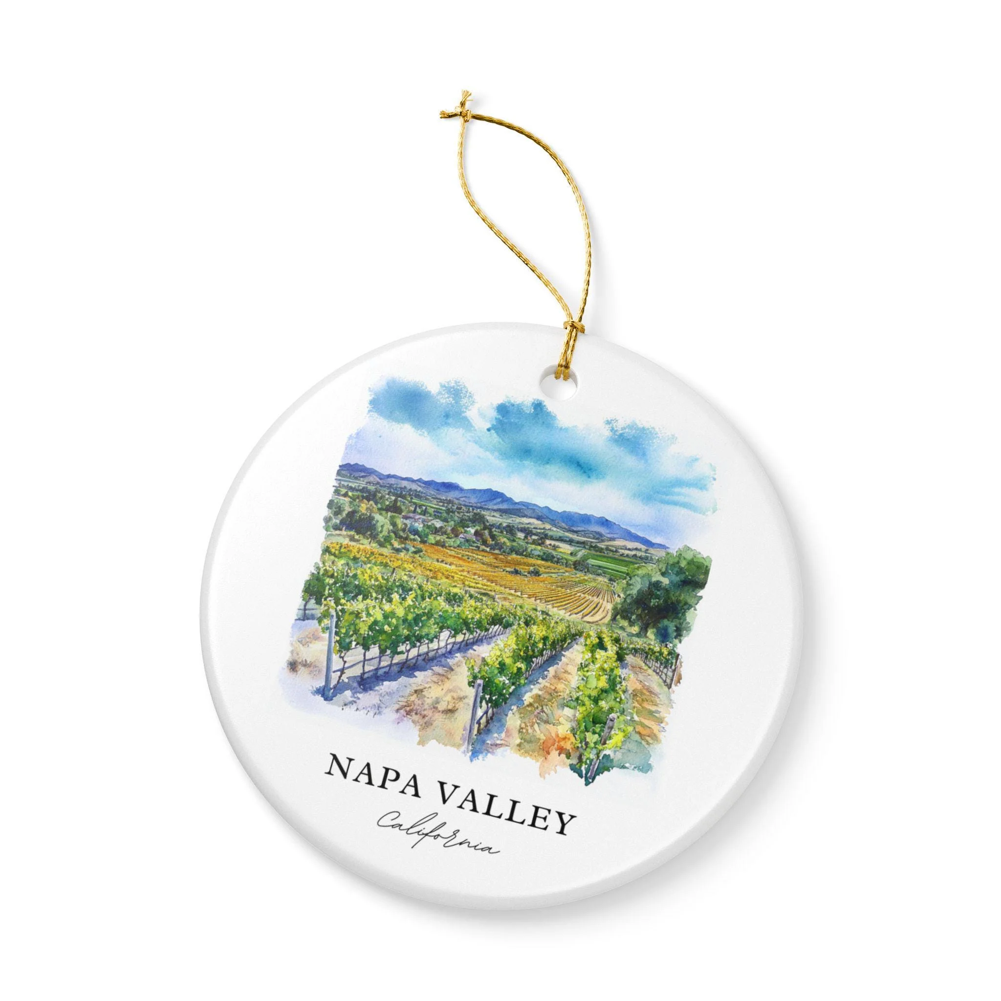 Napa Valley Ornament: Unique Napa Valley Souvenir, Napa Valley Xmas Decor, and Authentic Napa Valley California Gift - Image 3