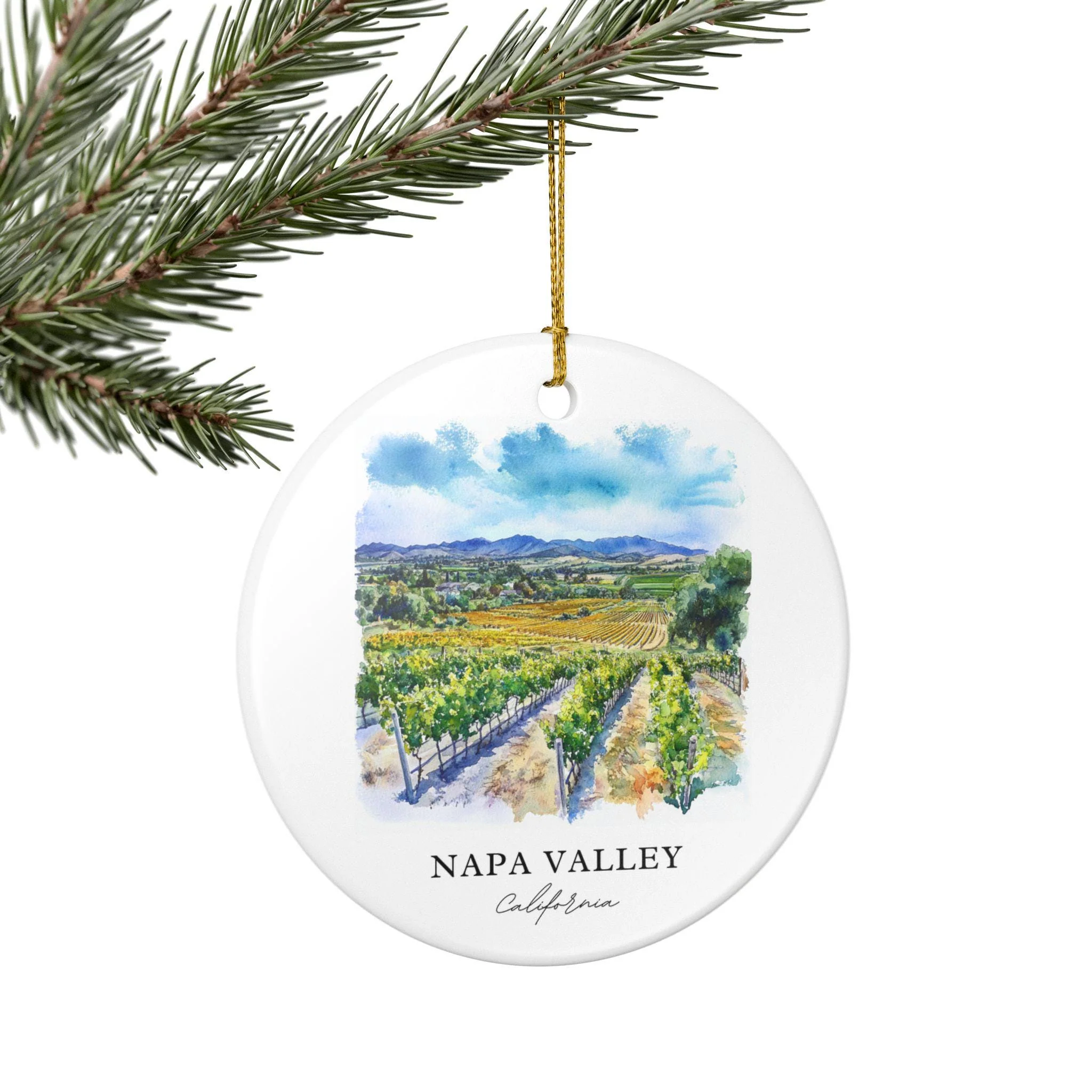 Napa Valley Ornament: Unique Napa Valley Souvenir, Napa Valley Xmas Decor, and Authentic Napa Valley California Gift - Image 5